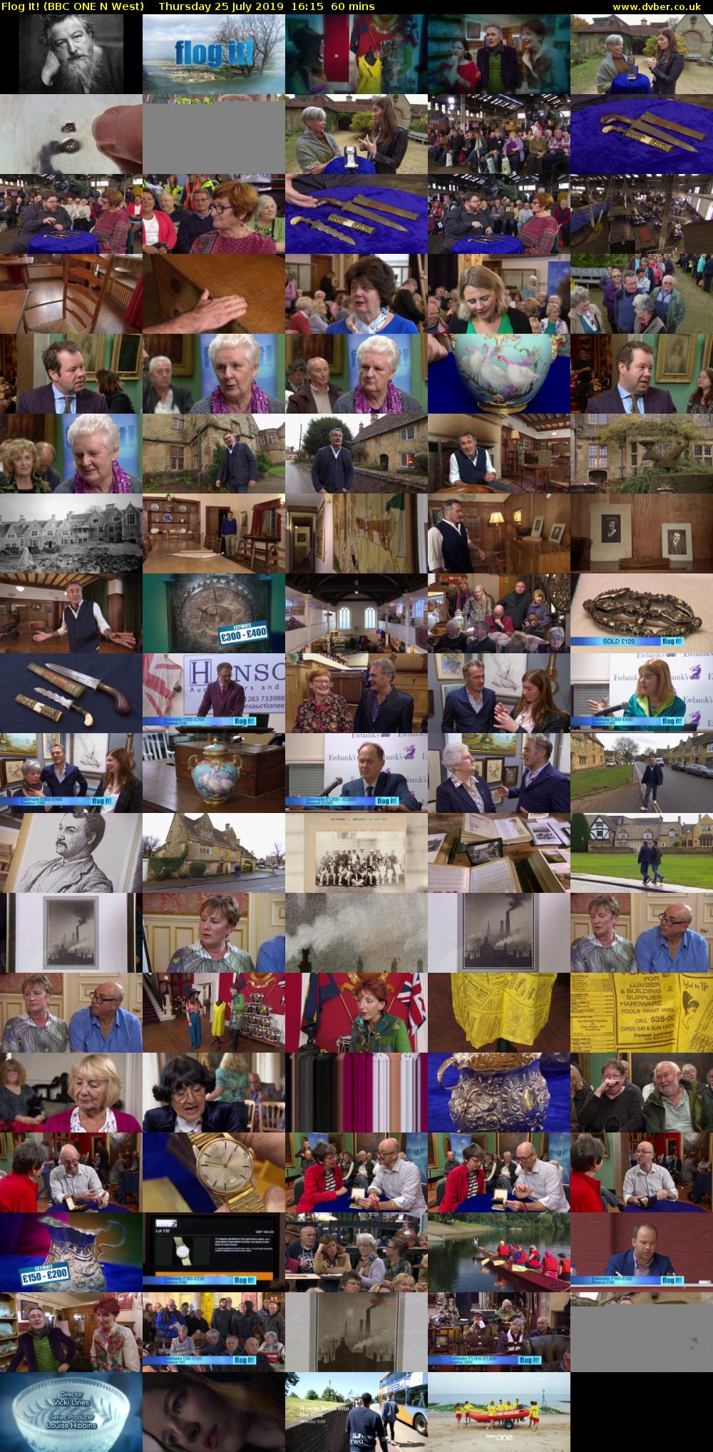 Flog It! (BBC ONE N West) Thursday 25 July 2019 16:15 - 17:15