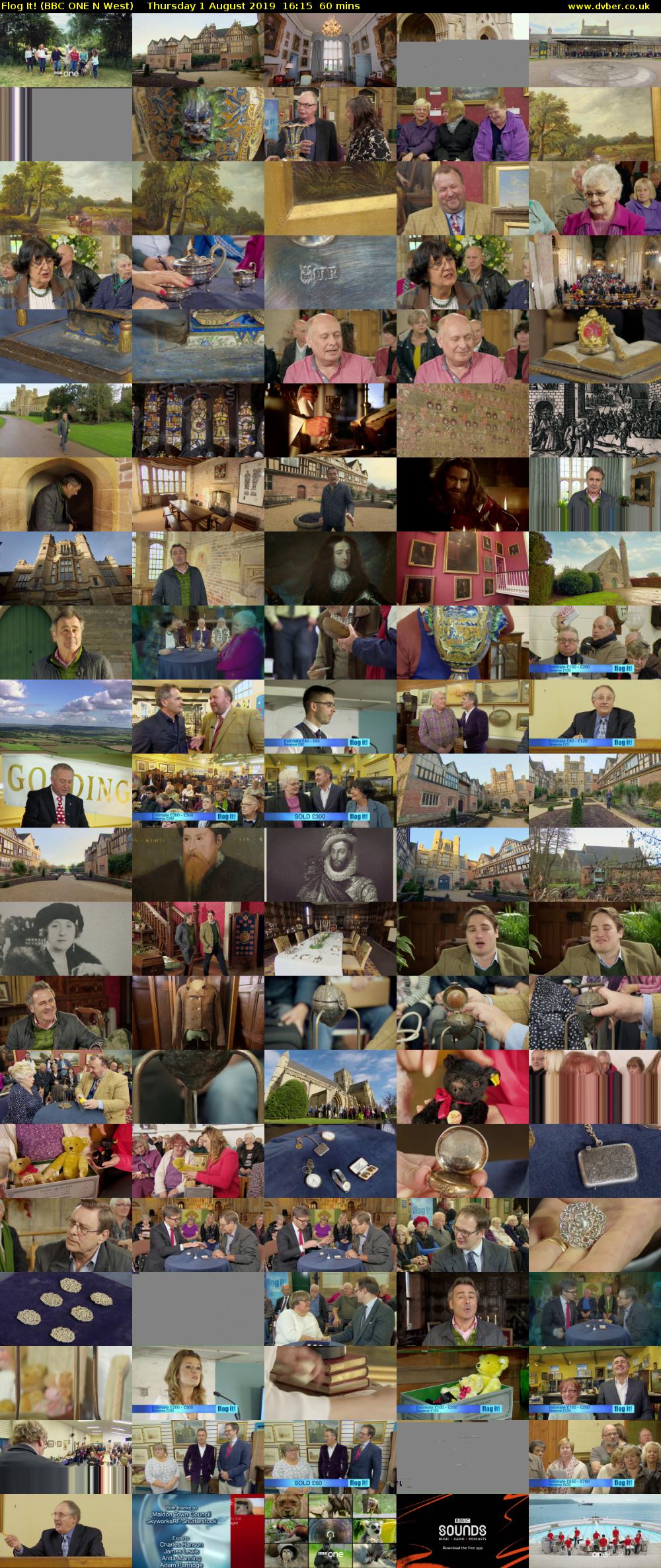 Flog It! (BBC ONE N West) Thursday 1 August 2019 16:15 - 17:15