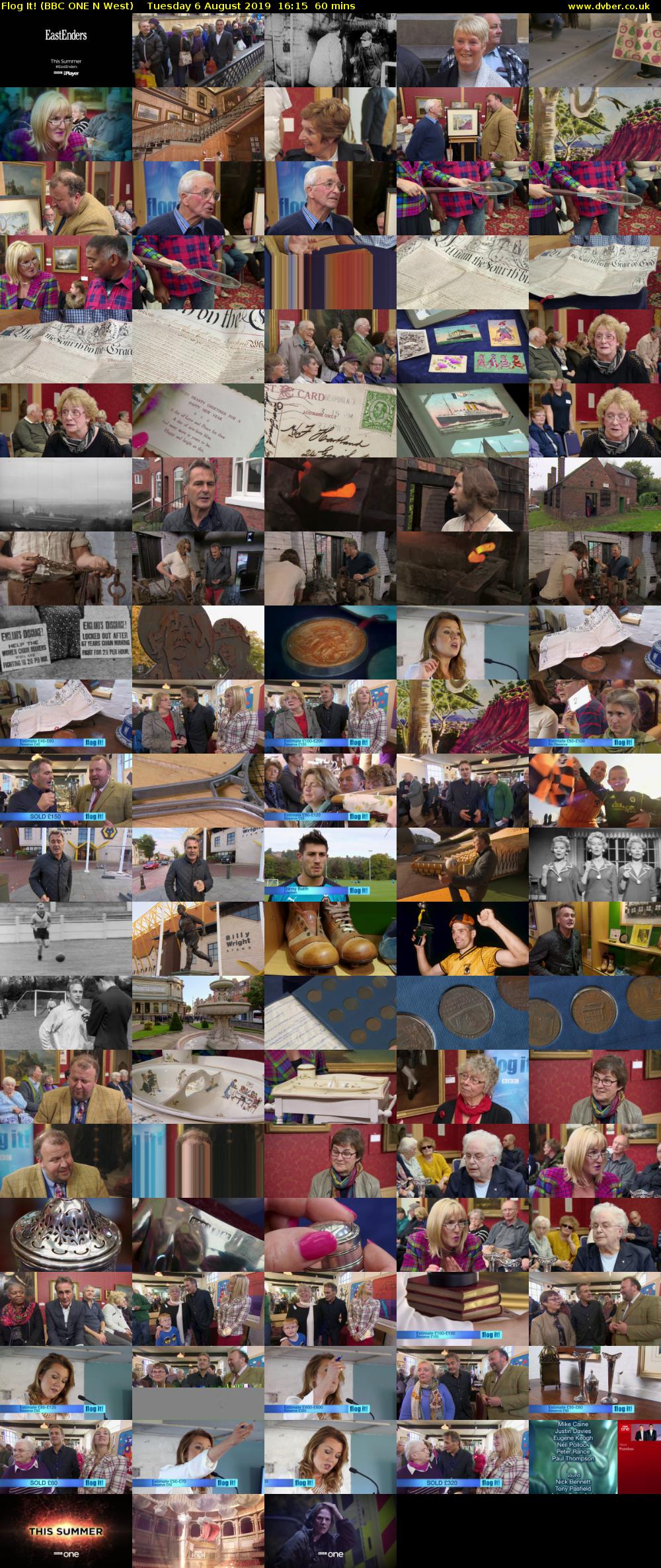 Flog It! (BBC ONE N West) Tuesday 6 August 2019 16:15 - 17:15
