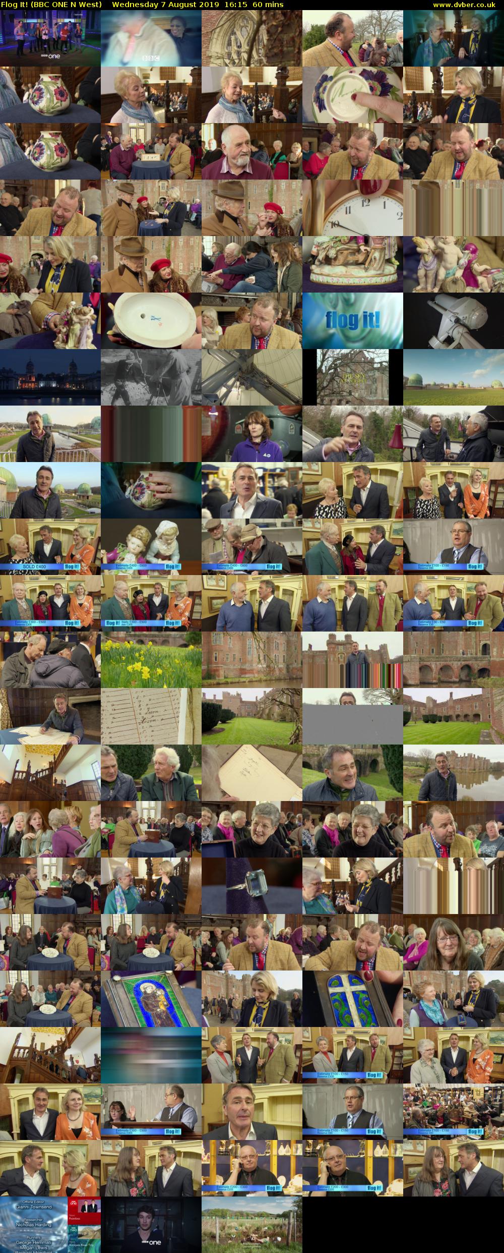 Flog It! (BBC ONE N West) Wednesday 7 August 2019 16:15 - 17:15