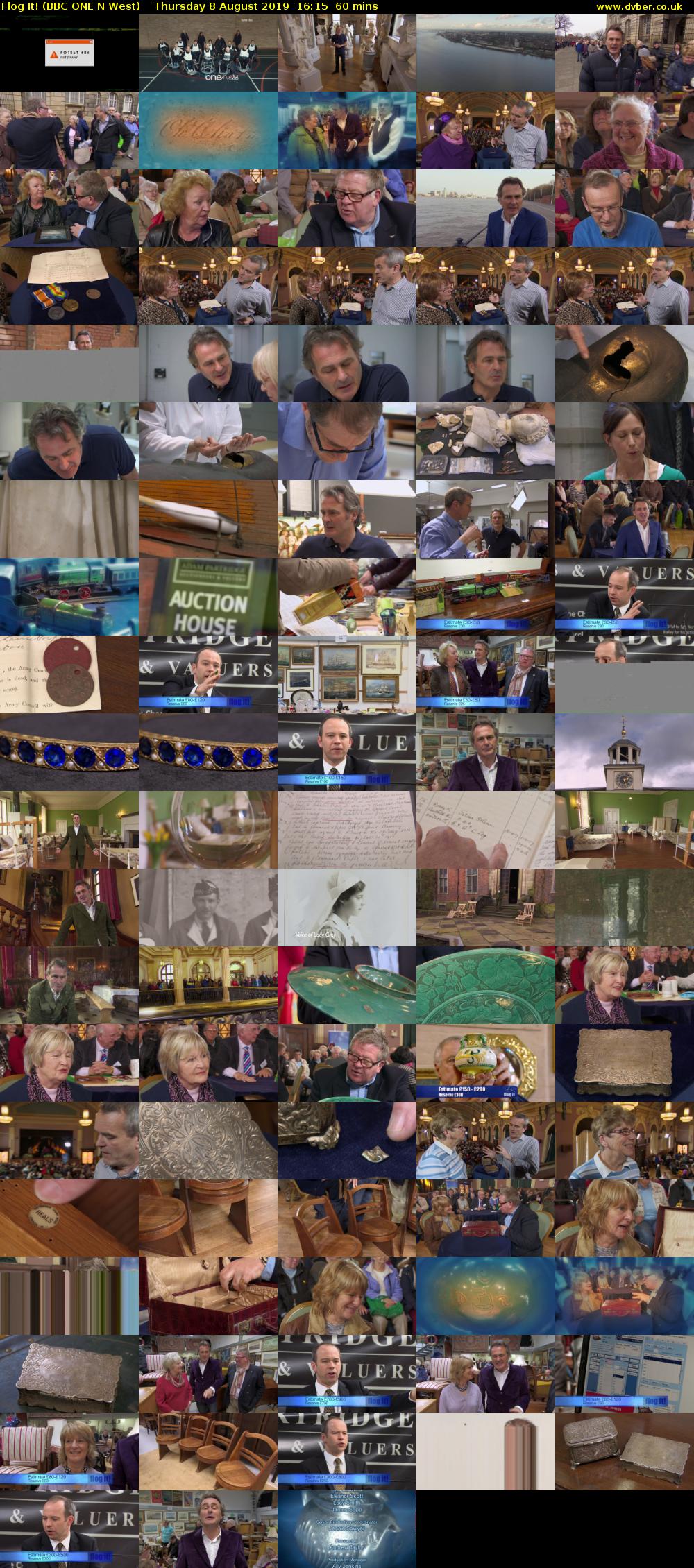 Flog It! (BBC ONE N West) Thursday 8 August 2019 16:15 - 17:15
