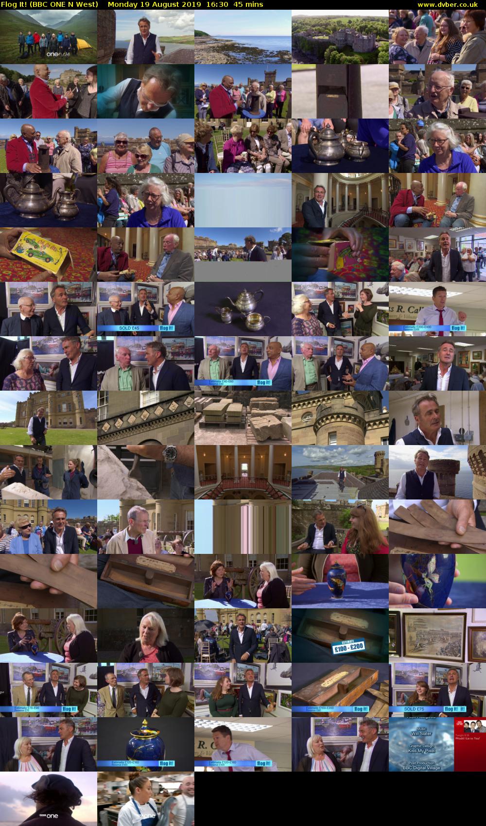 Flog It! (BBC ONE N West) Monday 19 August 2019 16:30 - 17:15