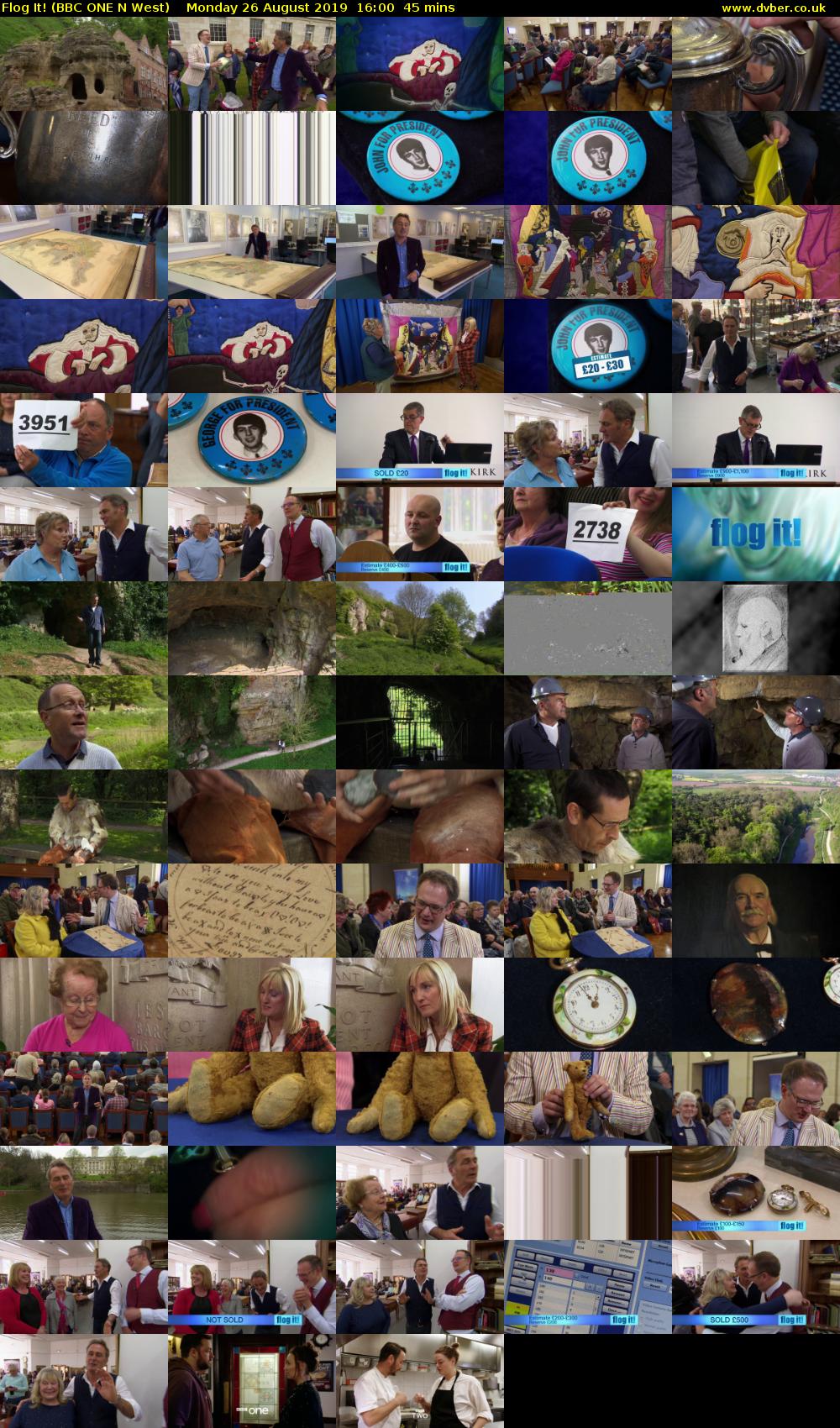 Flog It! (BBC ONE N West) Monday 26 August 2019 16:00 - 16:45
