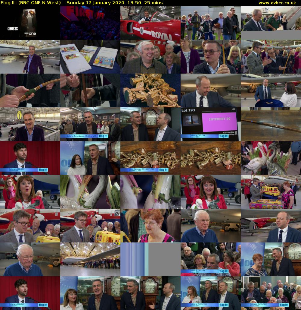 Flog It! (BBC ONE N West) Sunday 12 January 2020 13:50 - 14:15