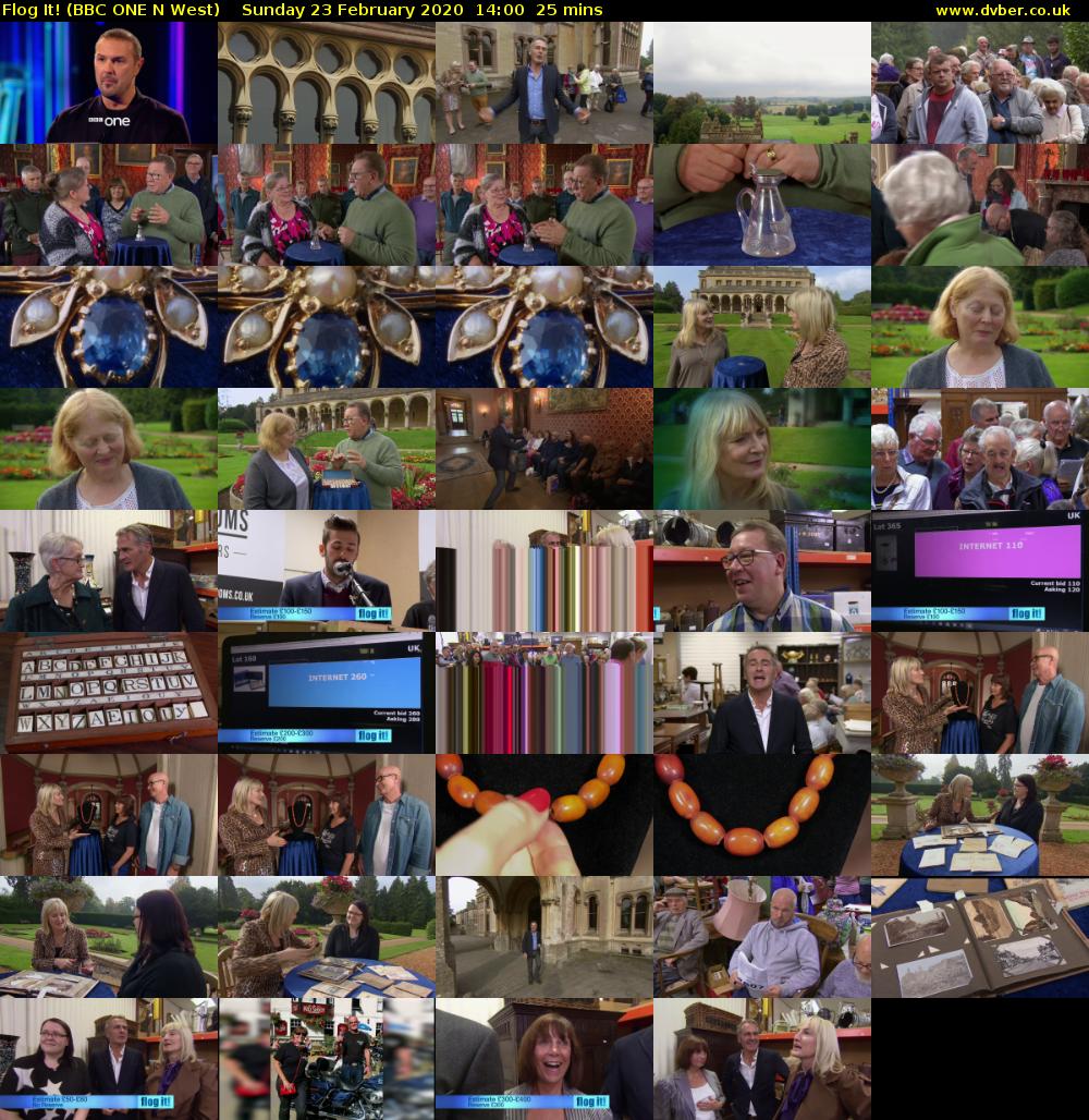 Flog It! (BBC ONE N West) Sunday 23 February 2020 14:00 - 14:25