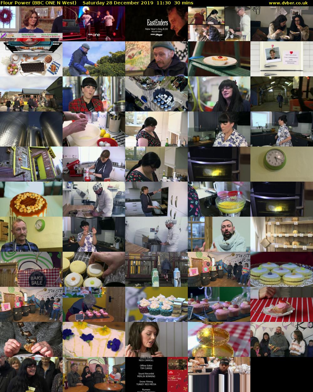 Flour Power (BBC ONE N West) Saturday 28 December 2019 11:30 - 12:00