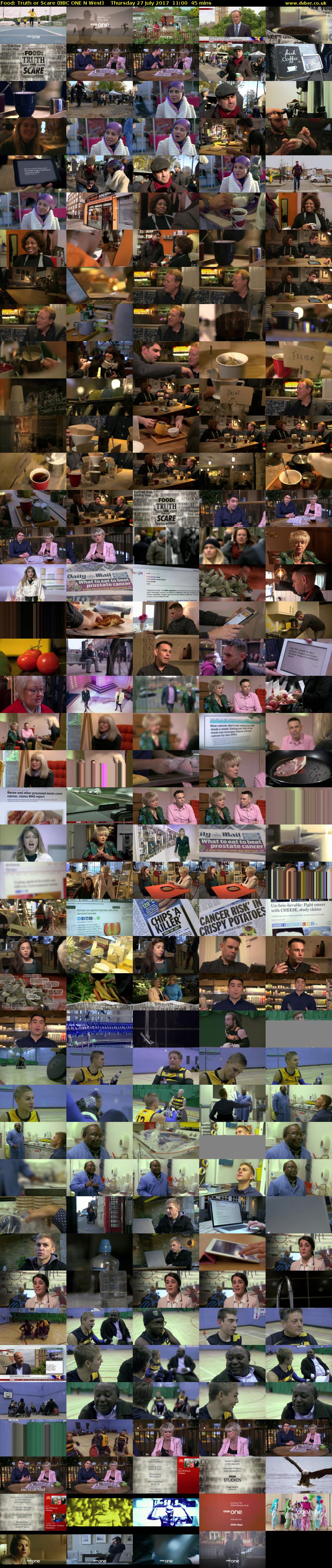 Food: Truth or Scare (BBC ONE N West) Thursday 27 July 2017 11:00 - 11:45
