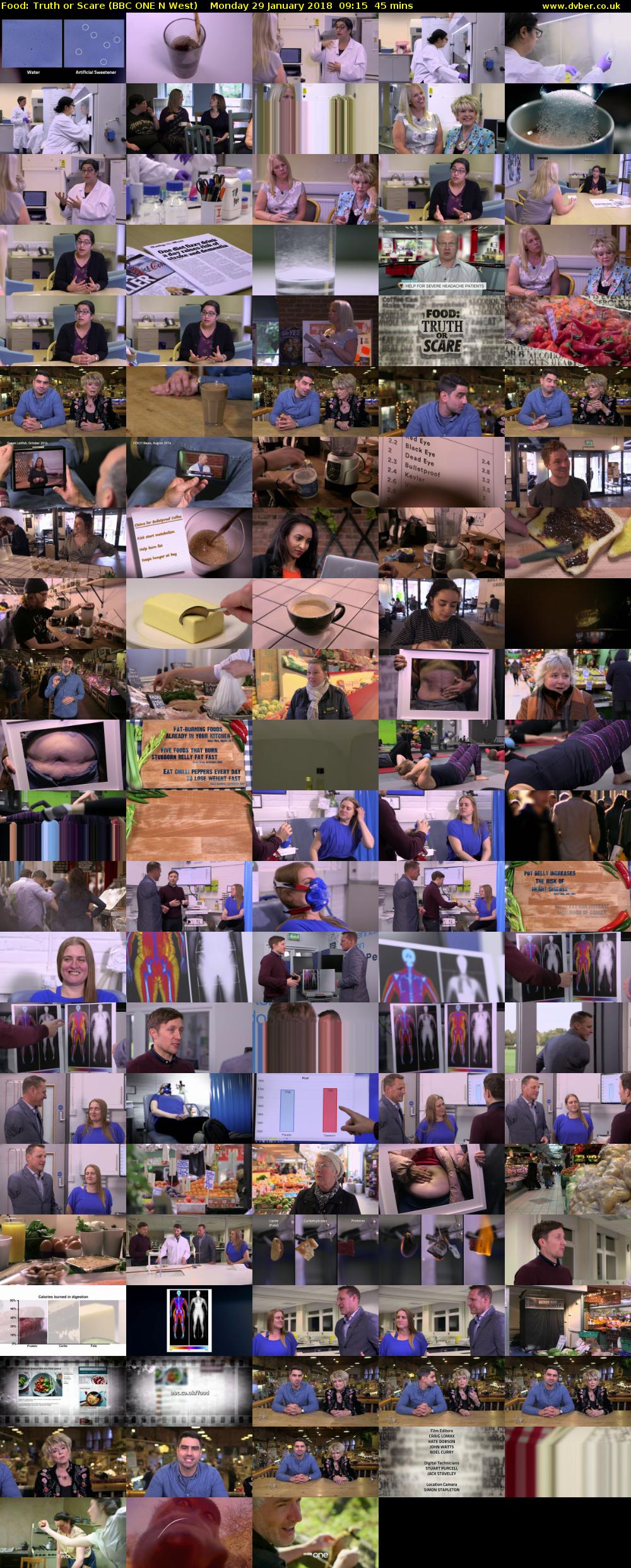 Food: Truth or Scare (BBC ONE N West) Monday 29 January 2018 09:15 - 10:00