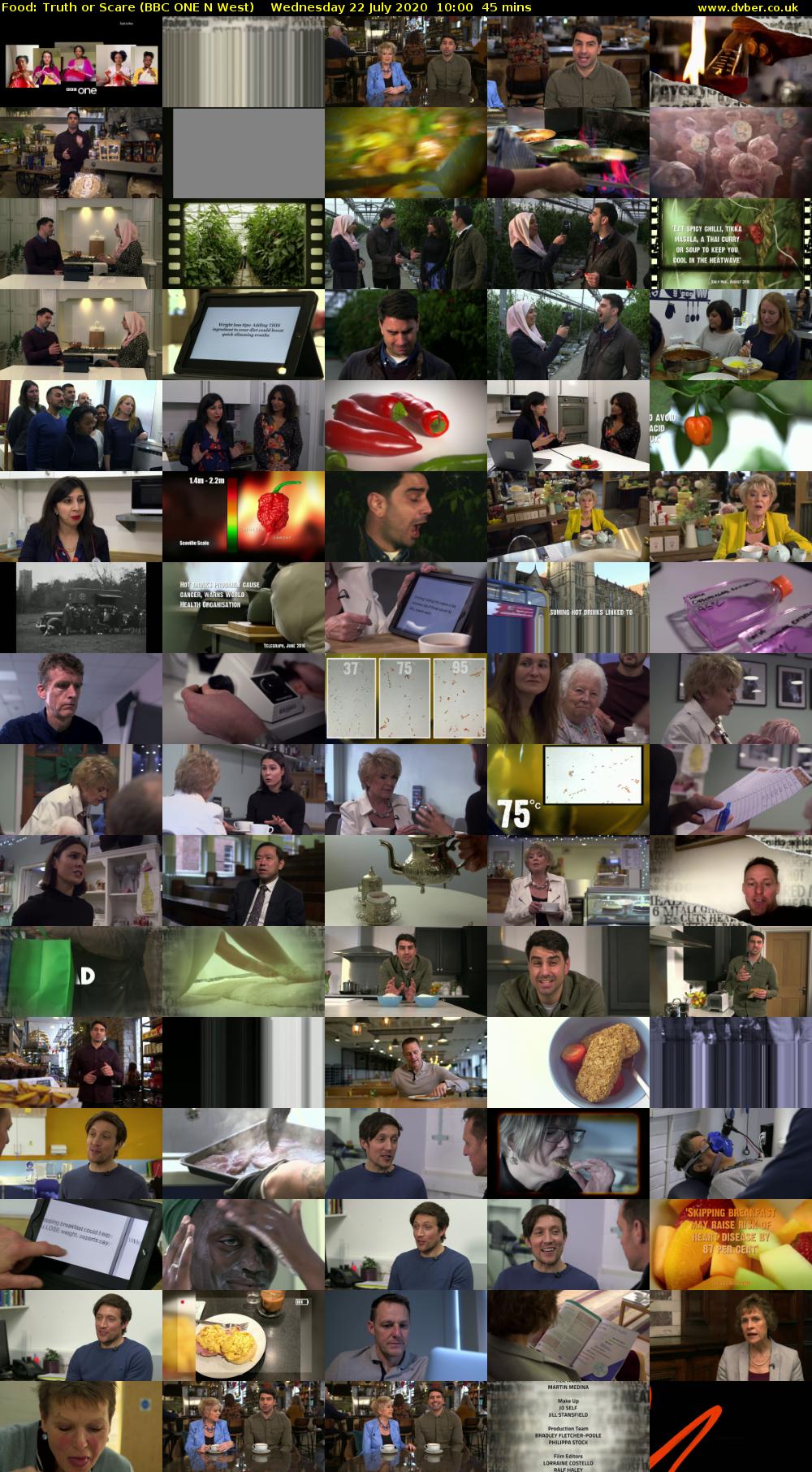 Food: Truth or Scare (BBC ONE N West) Wednesday 22 July 2020 10:00 - 10:45