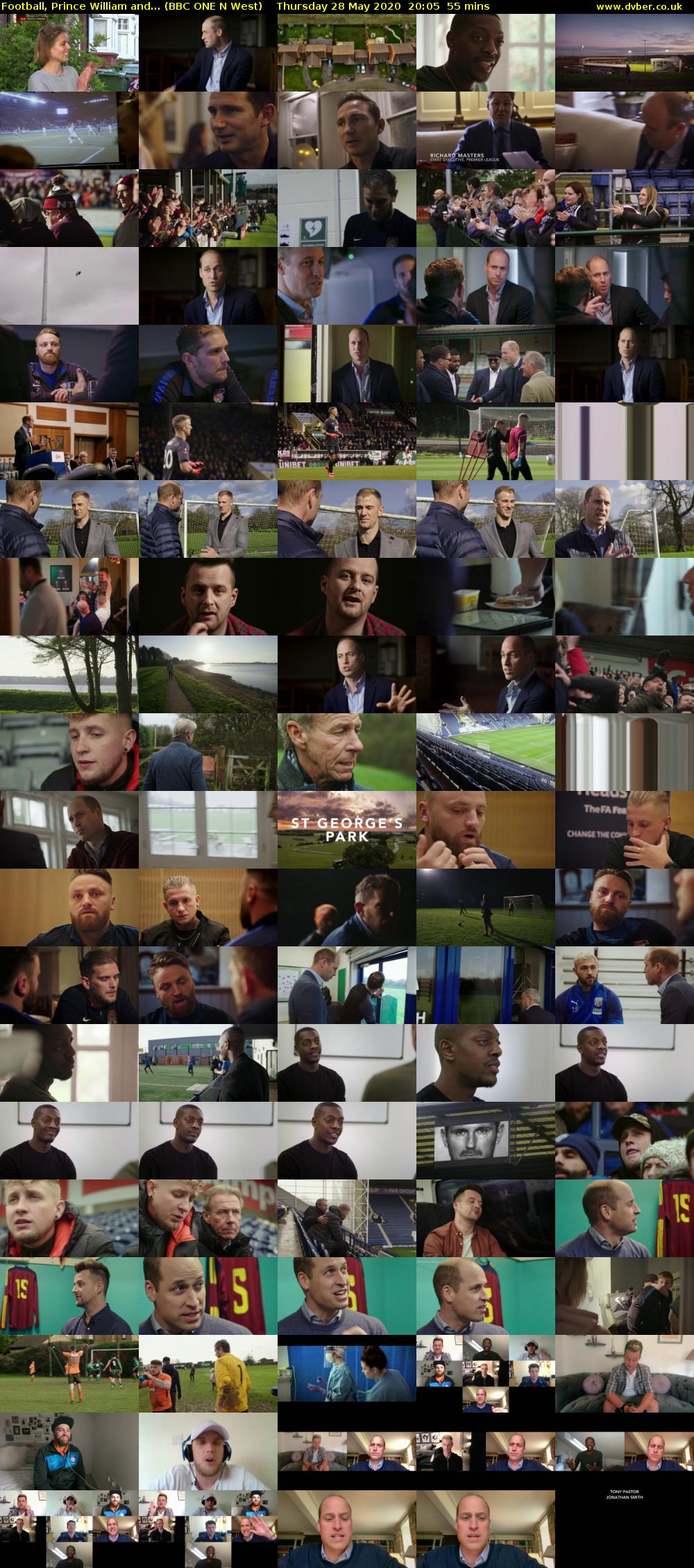 Football, Prince William and... (BBC ONE N West) Thursday 28 May 2020 20:05 - 21:00