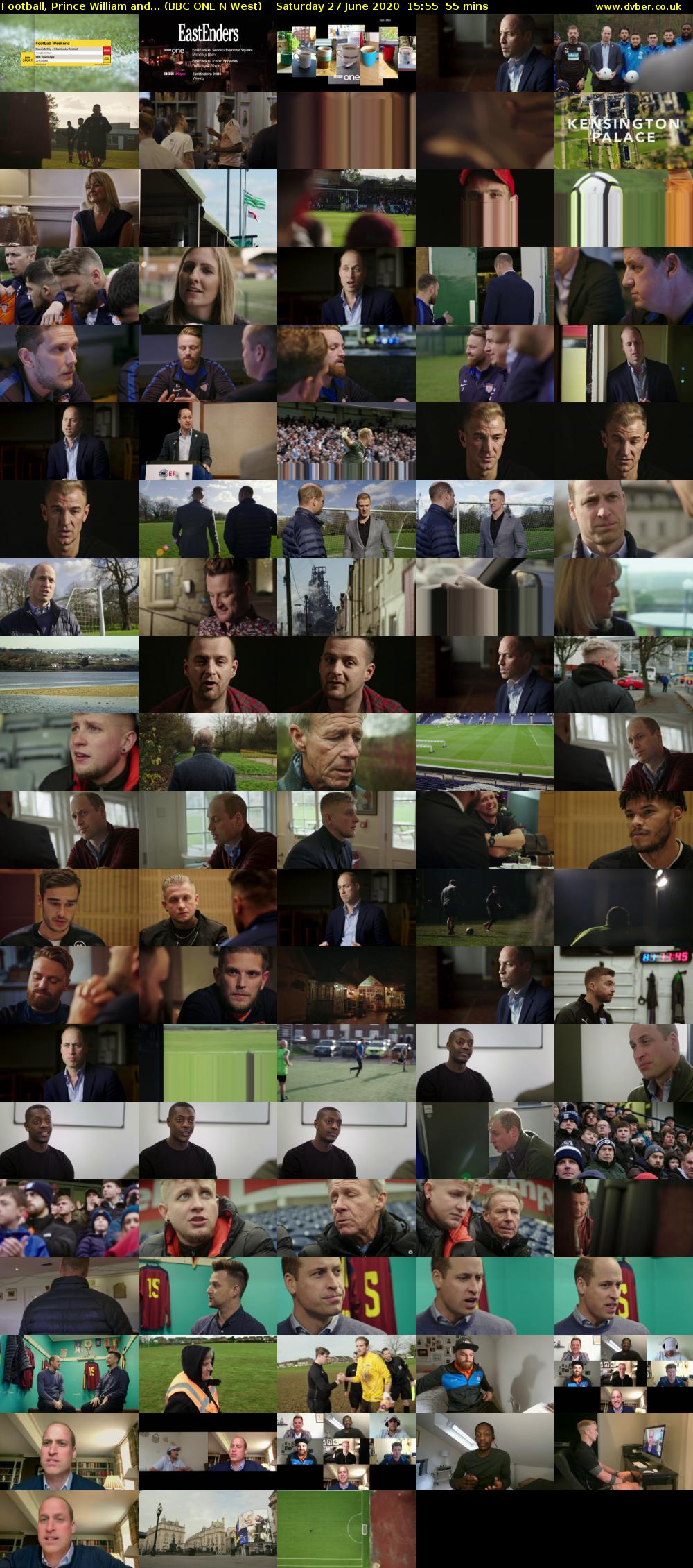 Football, Prince William and... (BBC ONE N West) Saturday 27 June 2020 15:55 - 16:50