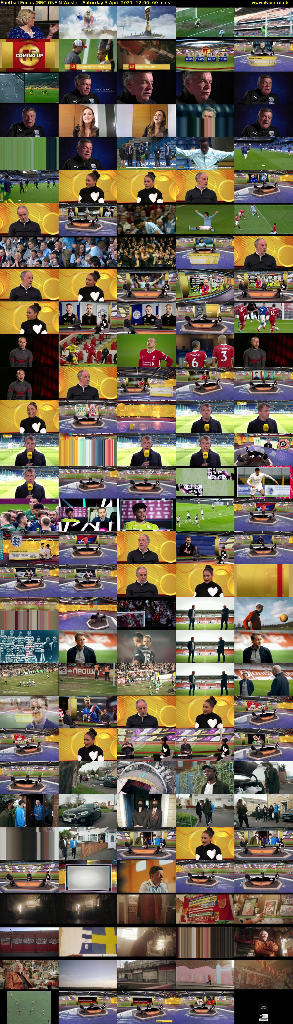 Football Focus (BBC ONE N West) Saturday 3 April 2021 12:00 - 13:00