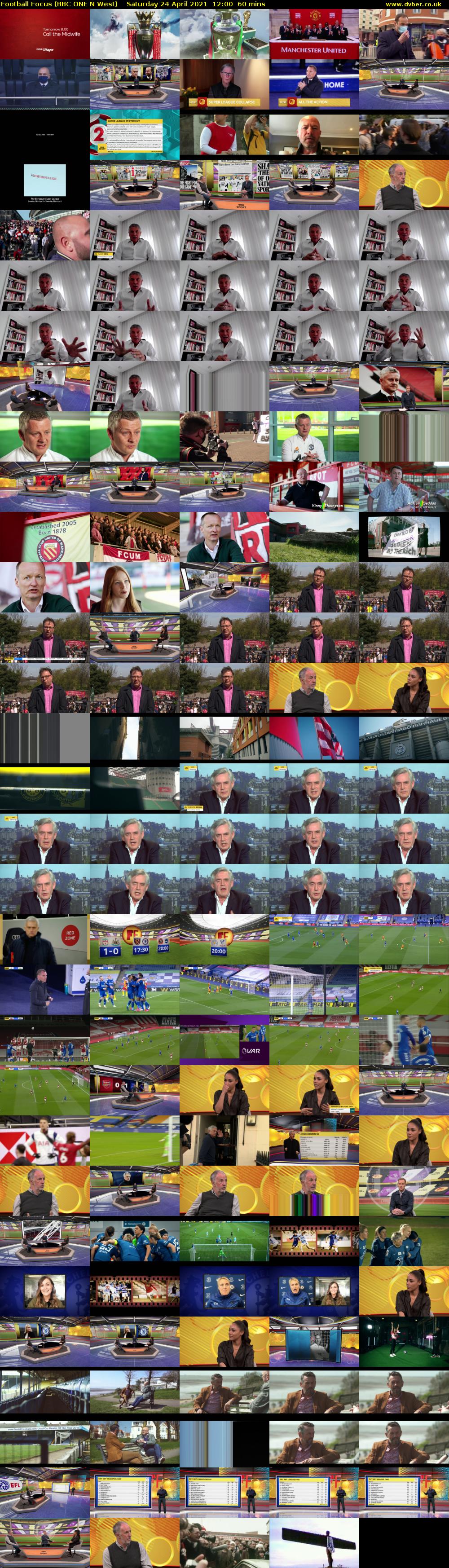 Football Focus (BBC ONE N West) Saturday 24 April 2021 12:00 - 13:00