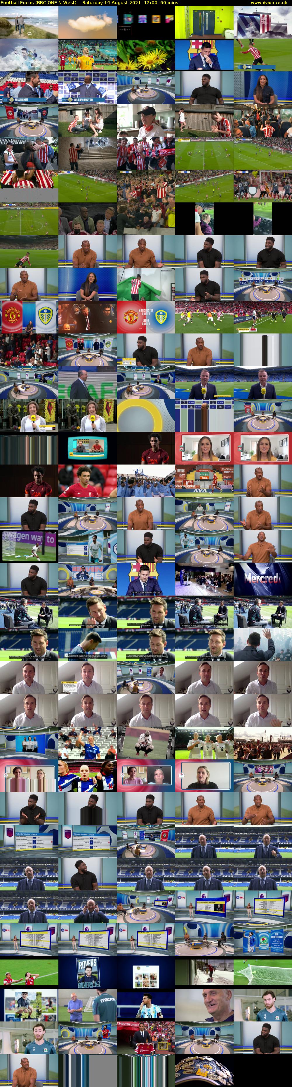 Football Focus (BBC ONE N West) Saturday 14 August 2021 12:00 - 13:00