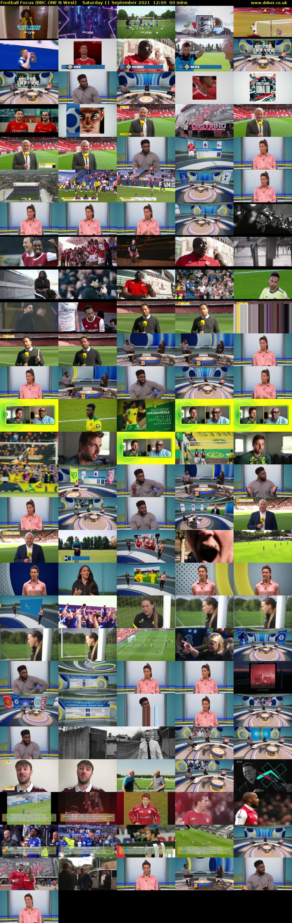Football Focus (BBC ONE N West) Saturday 11 September 2021 12:00 - 13:00
