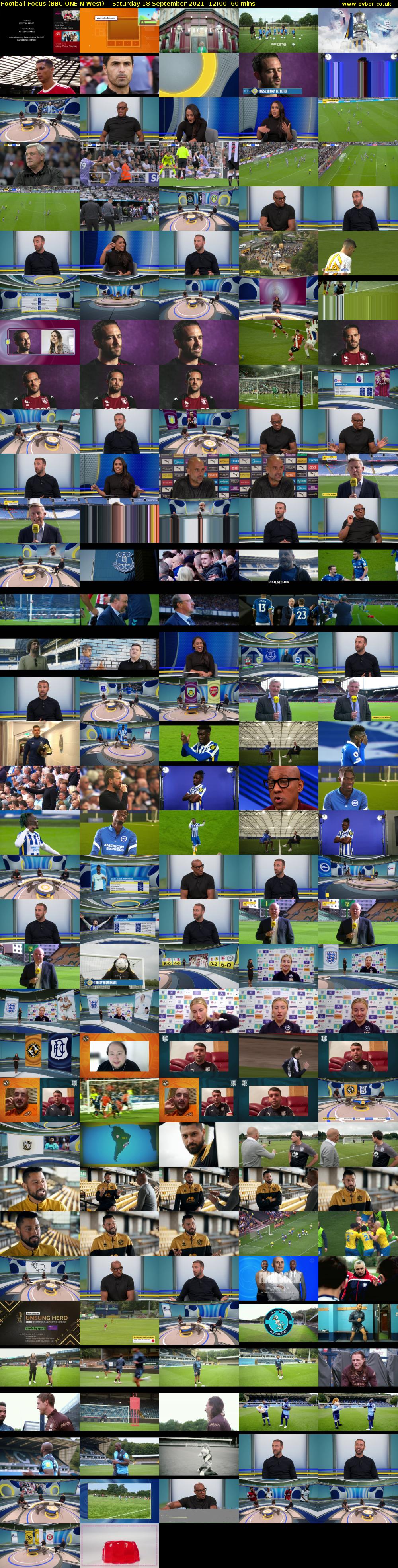 Football Focus (BBC ONE N West) Saturday 18 September 2021 12:00 - 13:00