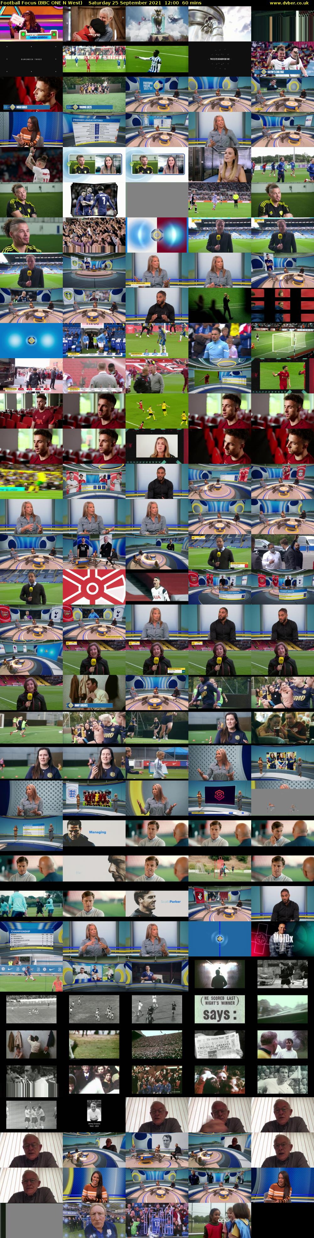 Football Focus (BBC ONE N West) Saturday 25 September 2021 12:00 - 13:00