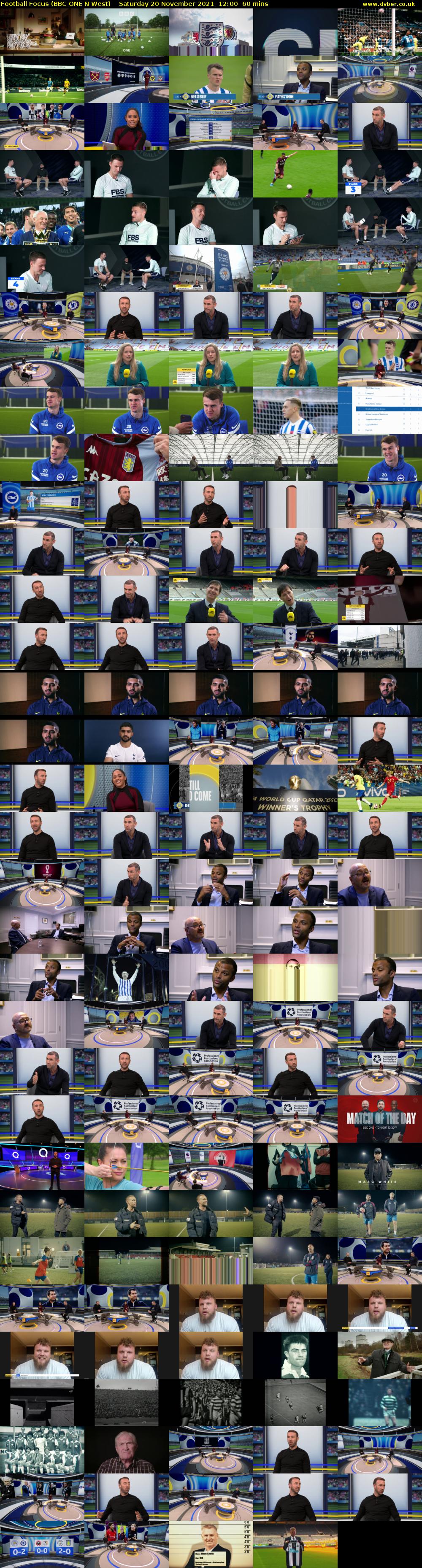 Football Focus (BBC ONE N West) Saturday 20 November 2021 12:00 - 13:00