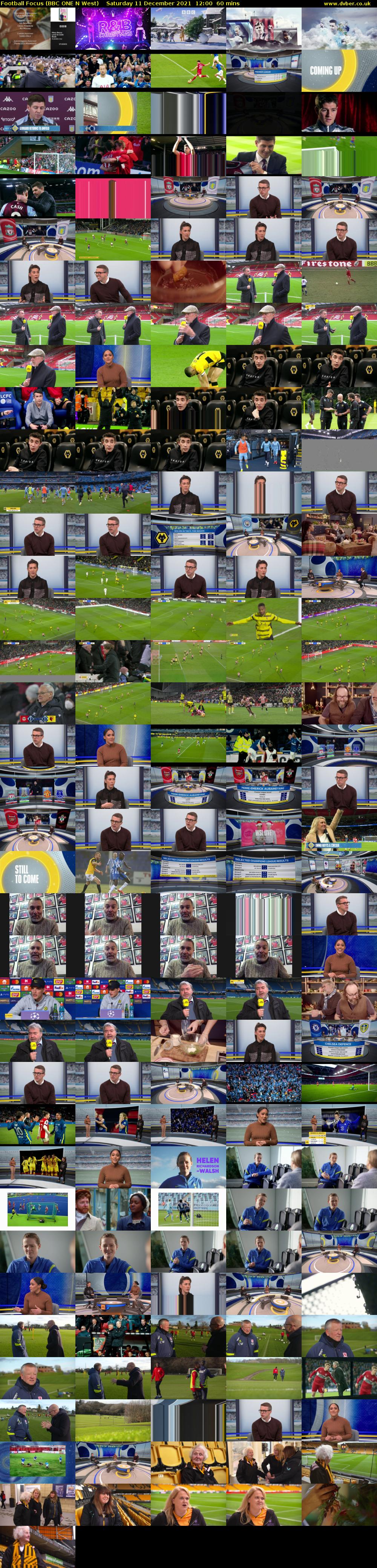 Football Focus (BBC ONE N West) Saturday 11 December 2021 12:00 - 13:00
