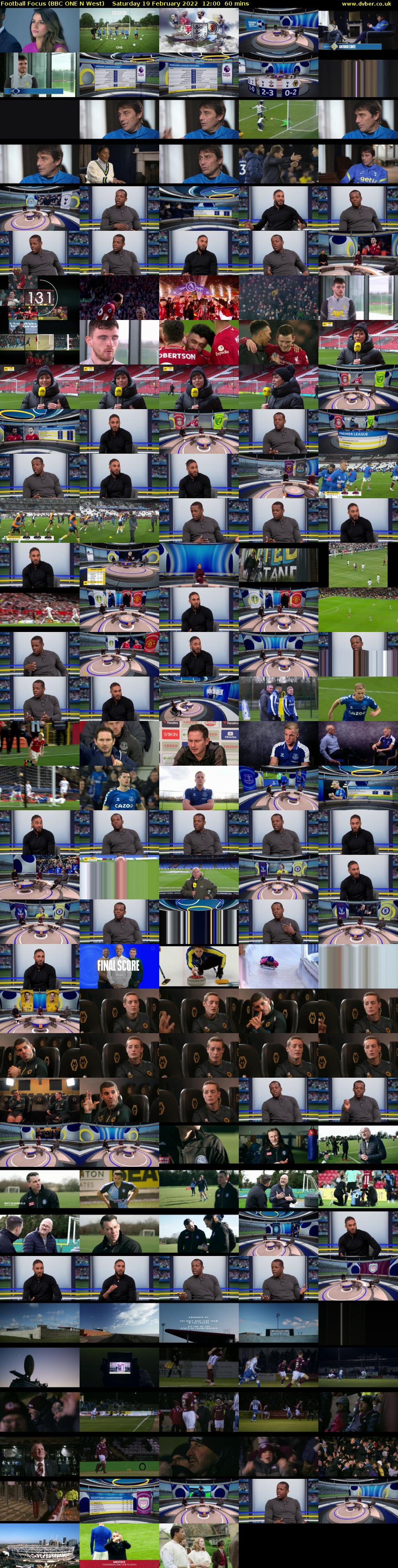 Football Focus (BBC ONE N West) Saturday 19 February 2022 12:00 - 13:00