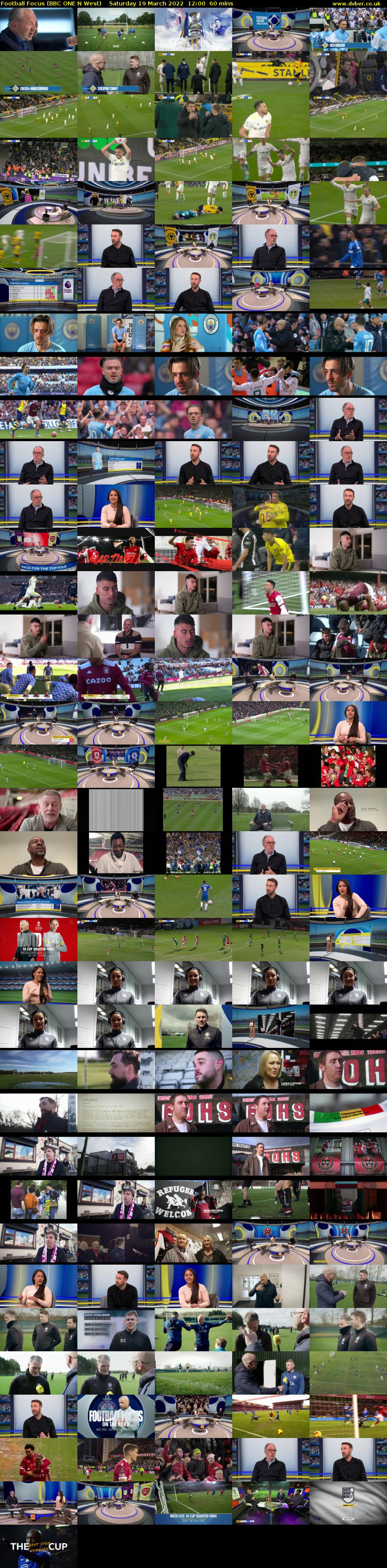 Football Focus (BBC ONE N West) Saturday 19 March 2022 12:00 - 13:00