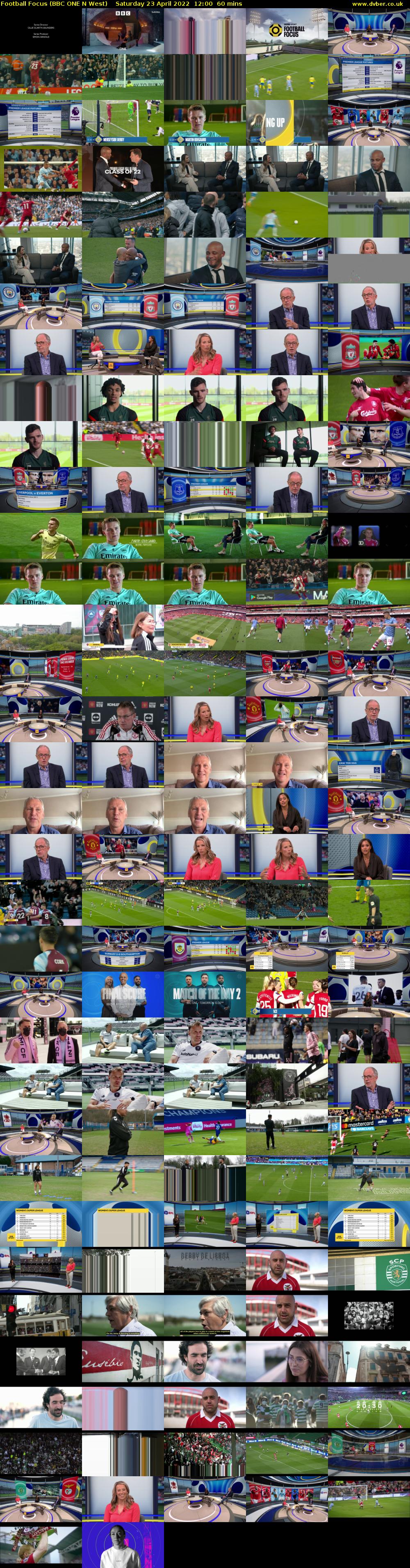 Football Focus (BBC ONE N West) Saturday 23 April 2022 12:00 - 13:00