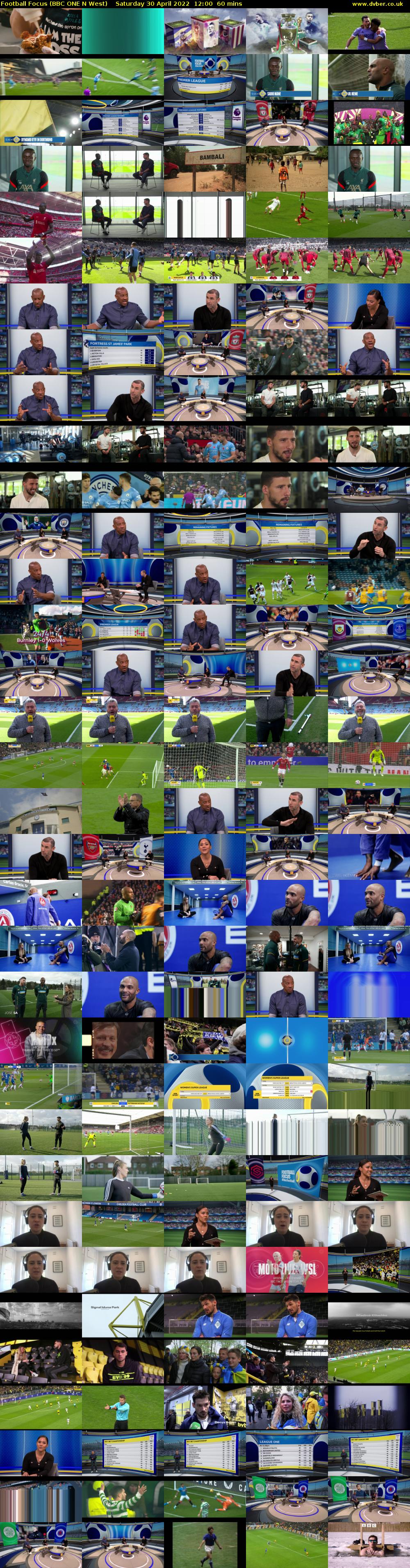 Football Focus (BBC ONE N West) Saturday 30 April 2022 12:00 - 13:00