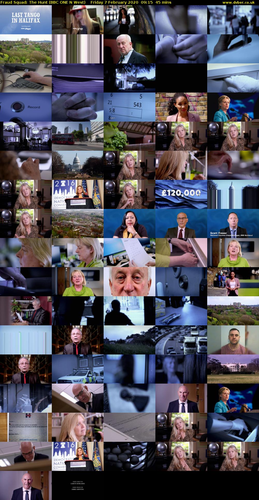 Fraud Squad: The Hunt (BBC ONE N West) Friday 7 February 2020 09:15 - 10:00