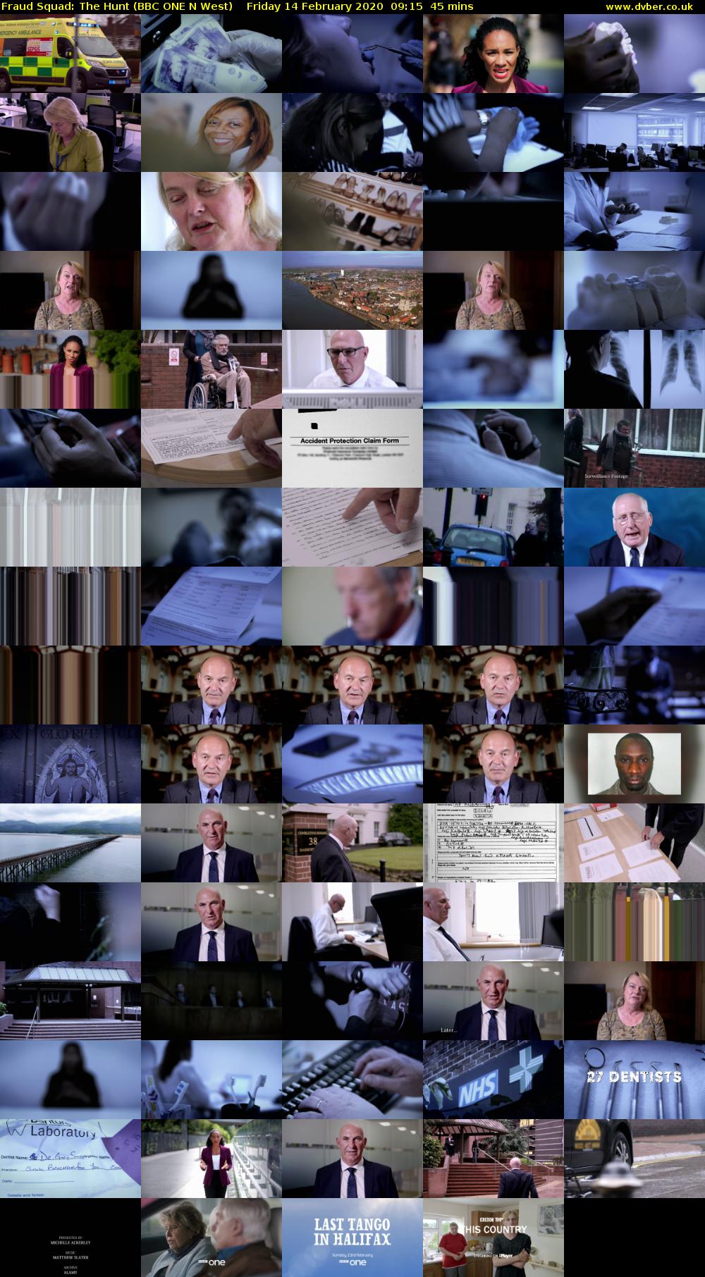 Fraud Squad: The Hunt (BBC ONE N West) Friday 14 February 2020 09:15 - 10:00