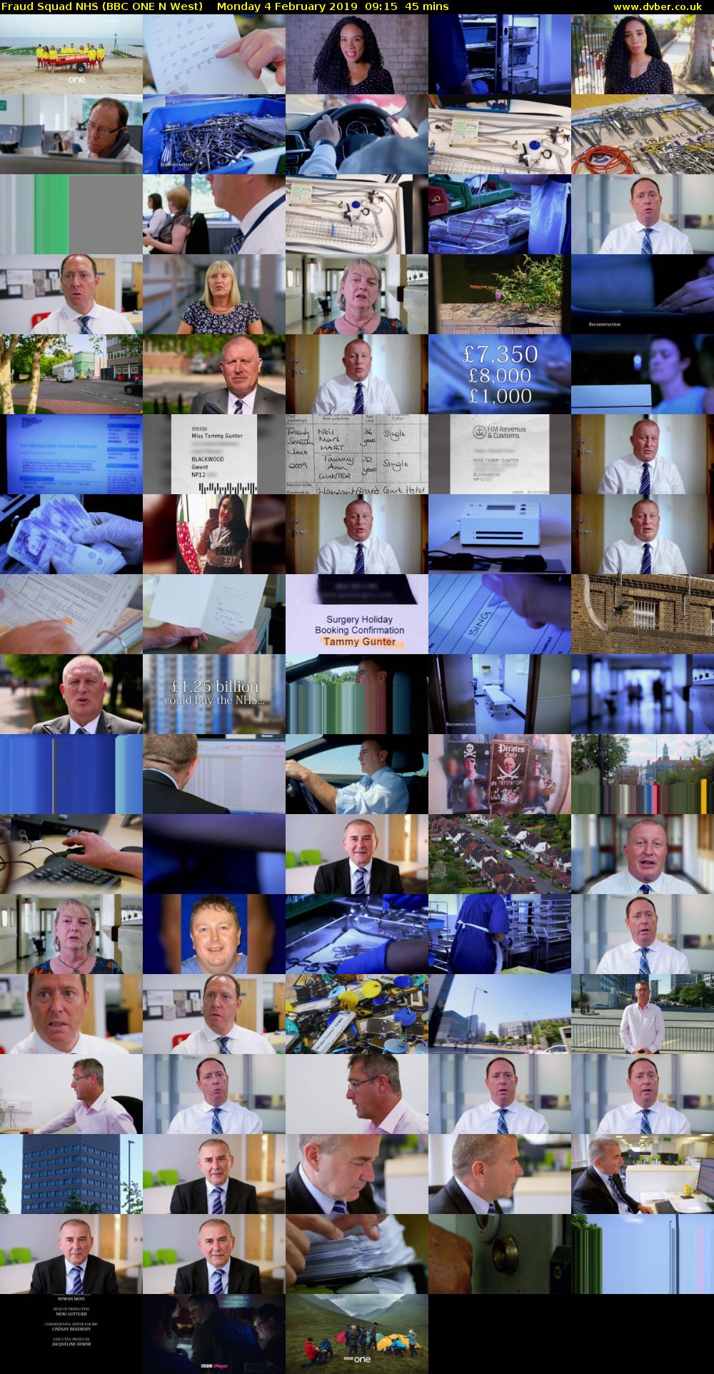 Fraud Squad NHS (BBC ONE N West) Monday 4 February 2019 09:15 - 10:00