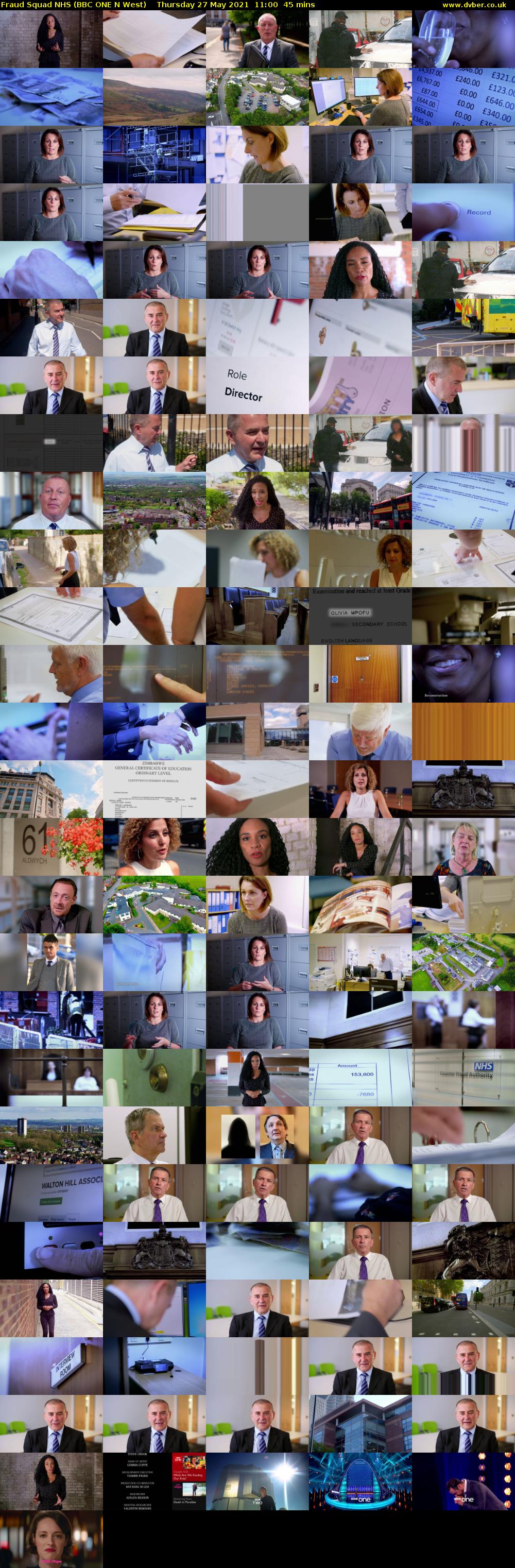 Fraud Squad NHS (BBC ONE N West) Thursday 27 May 2021 11:00 - 11:45
