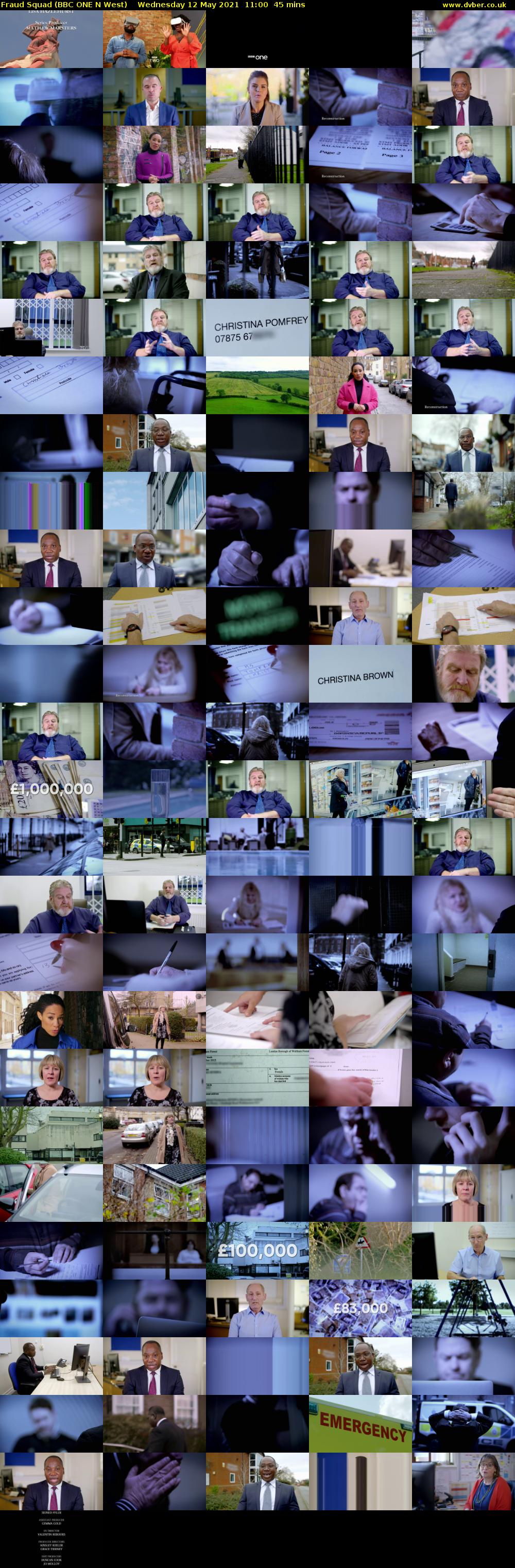 Fraud Squad (BBC ONE N West) Wednesday 12 May 2021 11:00 - 11:45