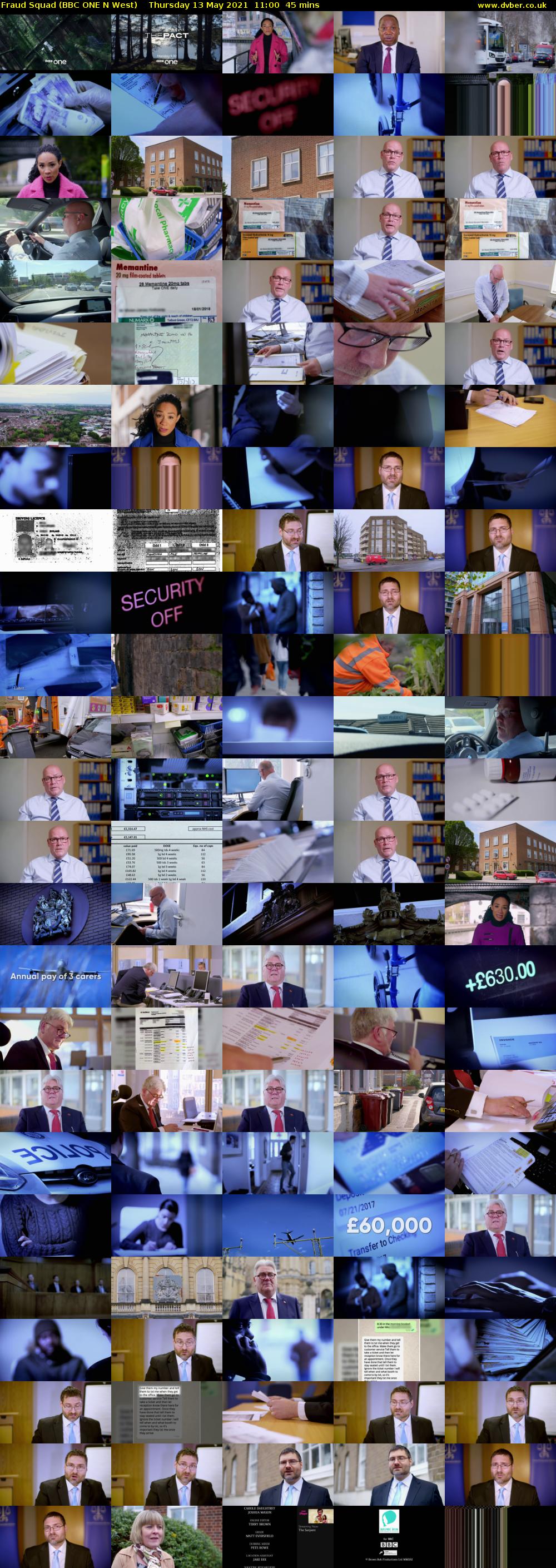 Fraud Squad (BBC ONE N West) Thursday 13 May 2021 11:00 - 11:45