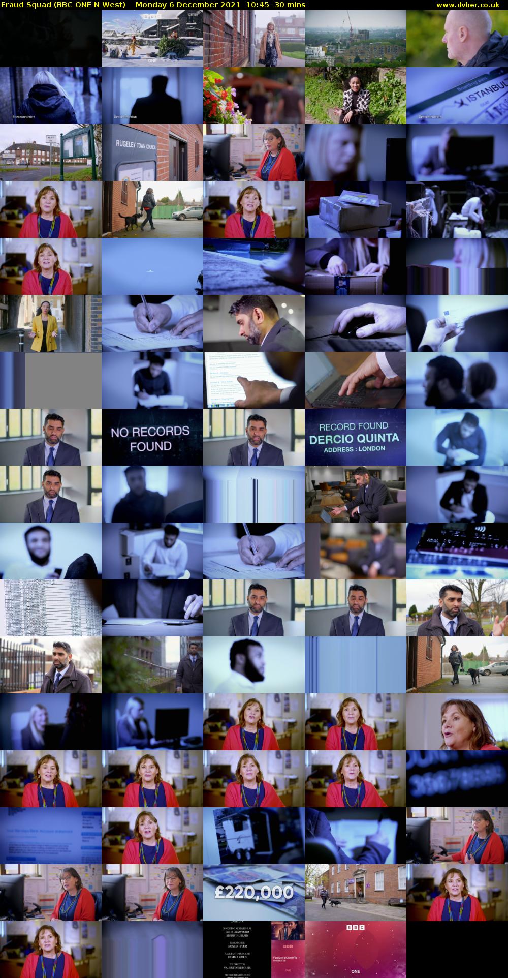 Fraud Squad (BBC ONE N West) Monday 6 December 2021 10:45 - 11:15