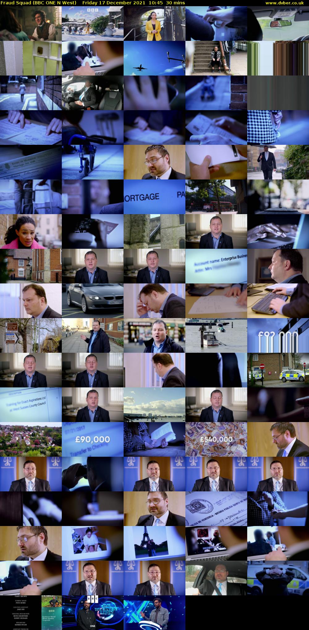 Fraud Squad (BBC ONE N West) Friday 17 December 2021 10:45 - 11:15