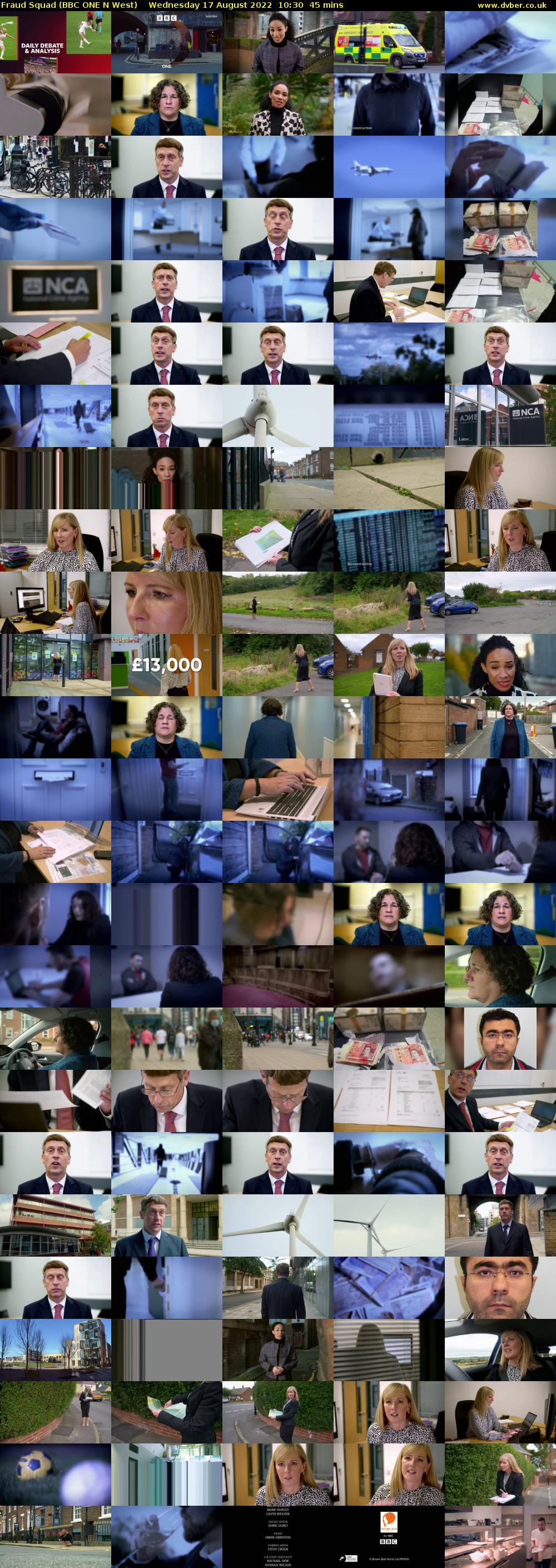 Fraud Squad (BBC ONE N West) Wednesday 17 August 2022 10:30 - 11:15