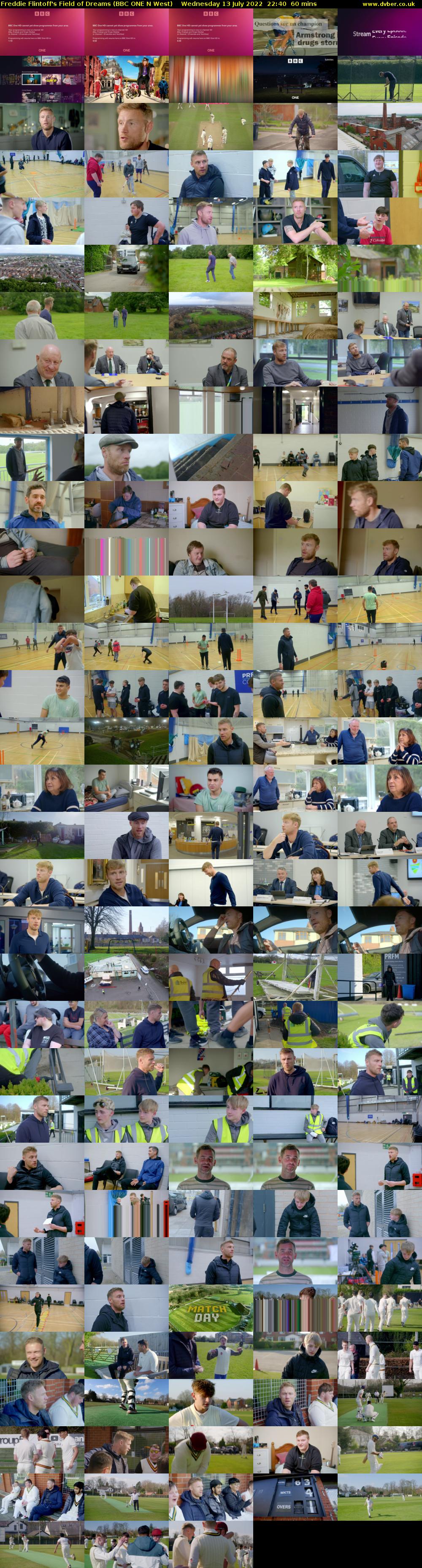 Freddie Flintoff's Field of Dreams (BBC ONE N West) Wednesday 13 July 2022 22:40 - 23:40