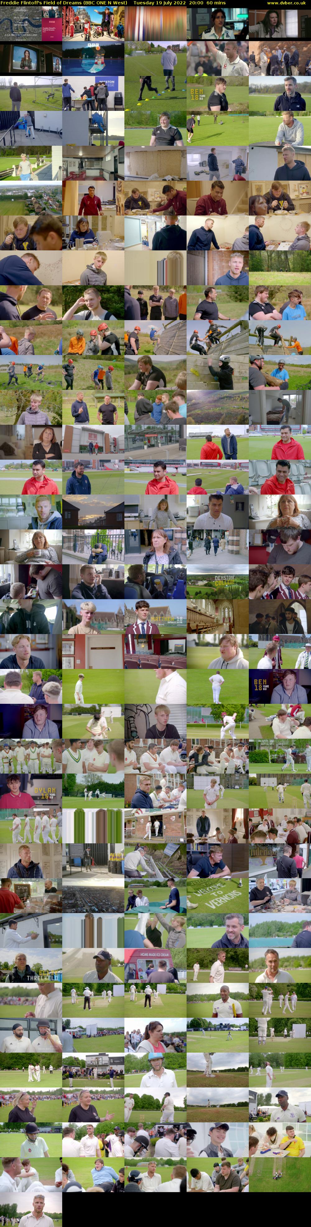 Freddie Flintoff's Field of Dreams (BBC ONE N West) Tuesday 19 July 2022 20:00 - 21:00