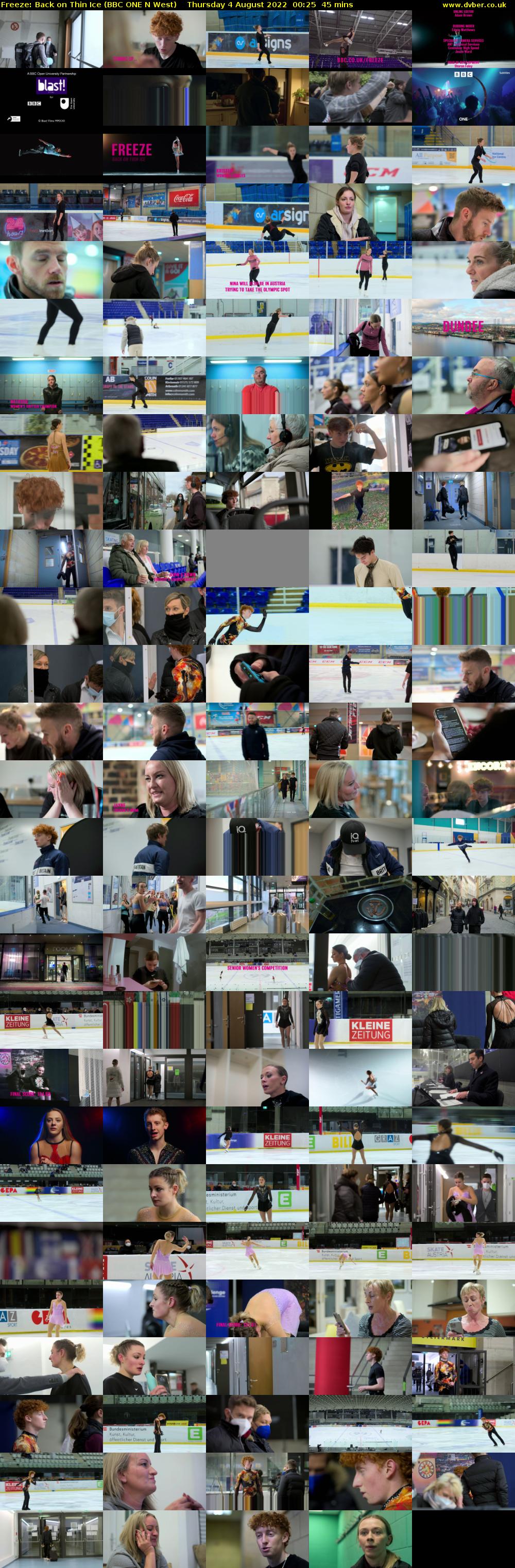 Freeze: Back on Thin Ice (BBC ONE N West) Thursday 4 August 2022 00:25 - 01:10