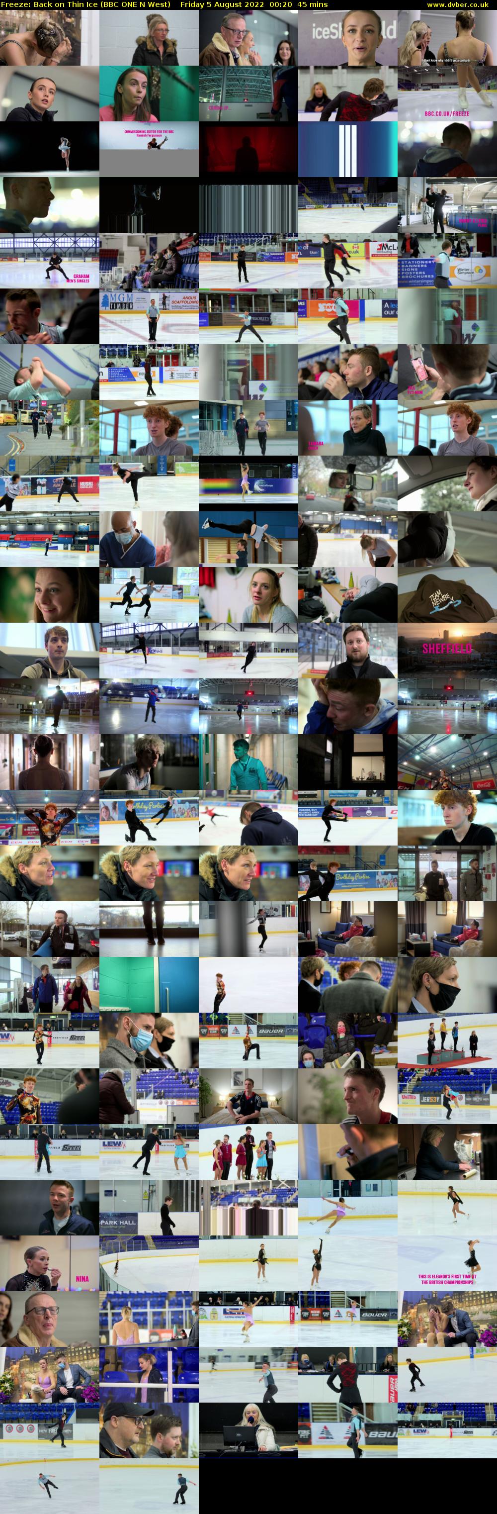 Freeze: Back on Thin Ice (BBC ONE N West) Friday 5 August 2022 00:20 - 01:05
