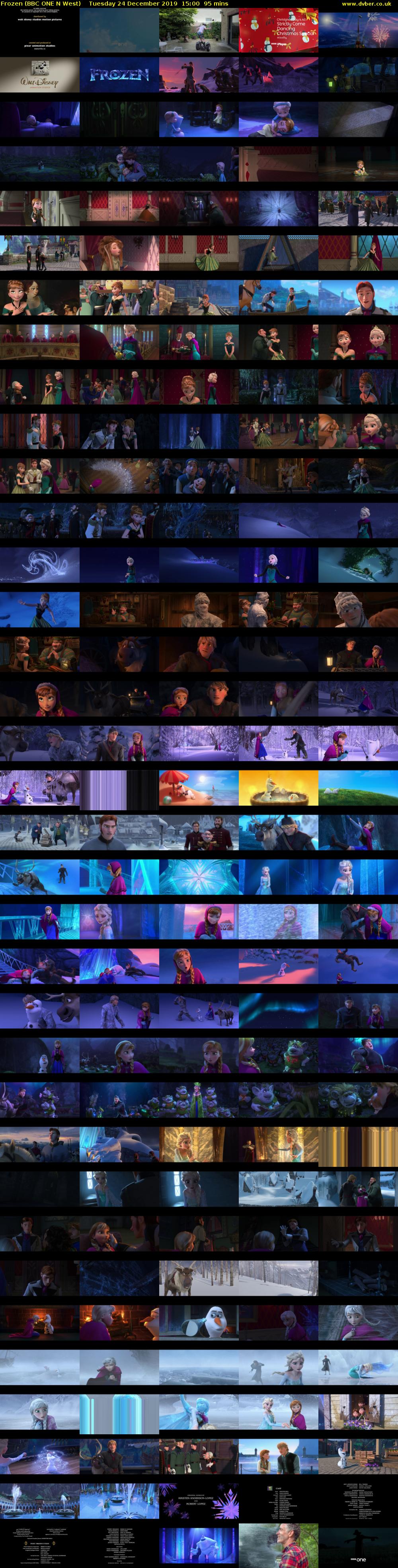 Frozen (BBC ONE N West) Tuesday 24 December 2019 15:00 - 16:35
