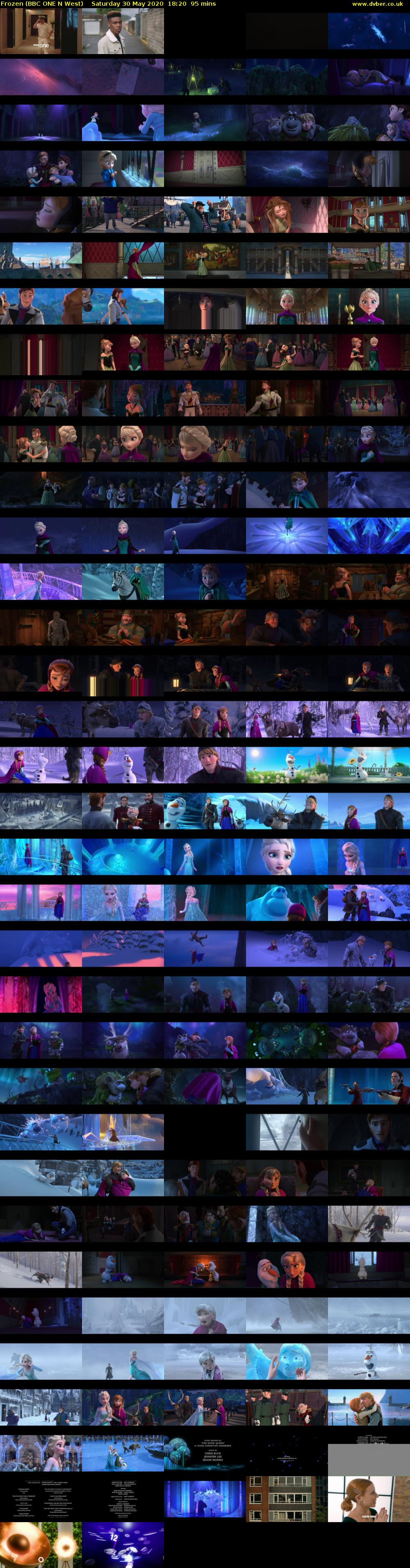 Frozen (BBC ONE N West) Saturday 30 May 2020 18:20 - 19:55
