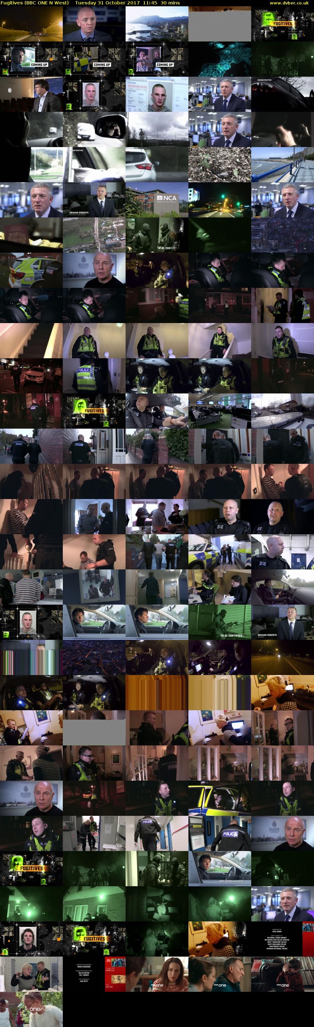 Fugitives (BBC ONE N West) Tuesday 31 October 2017 11:45 - 12:15