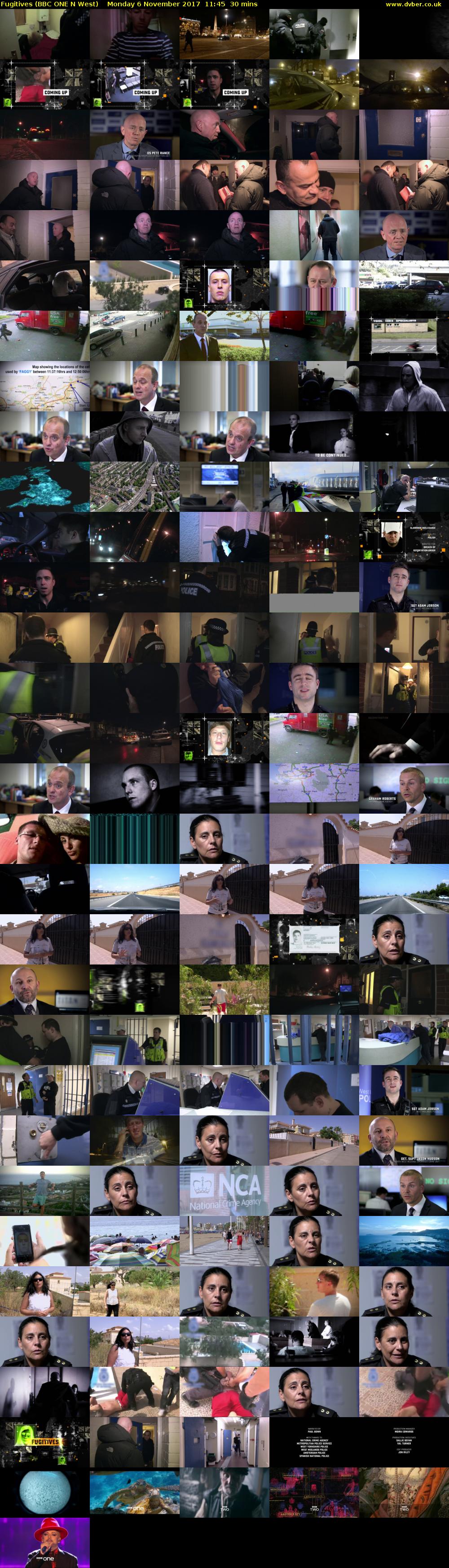 Fugitives (BBC ONE N West) Monday 6 November 2017 11:45 - 12:15