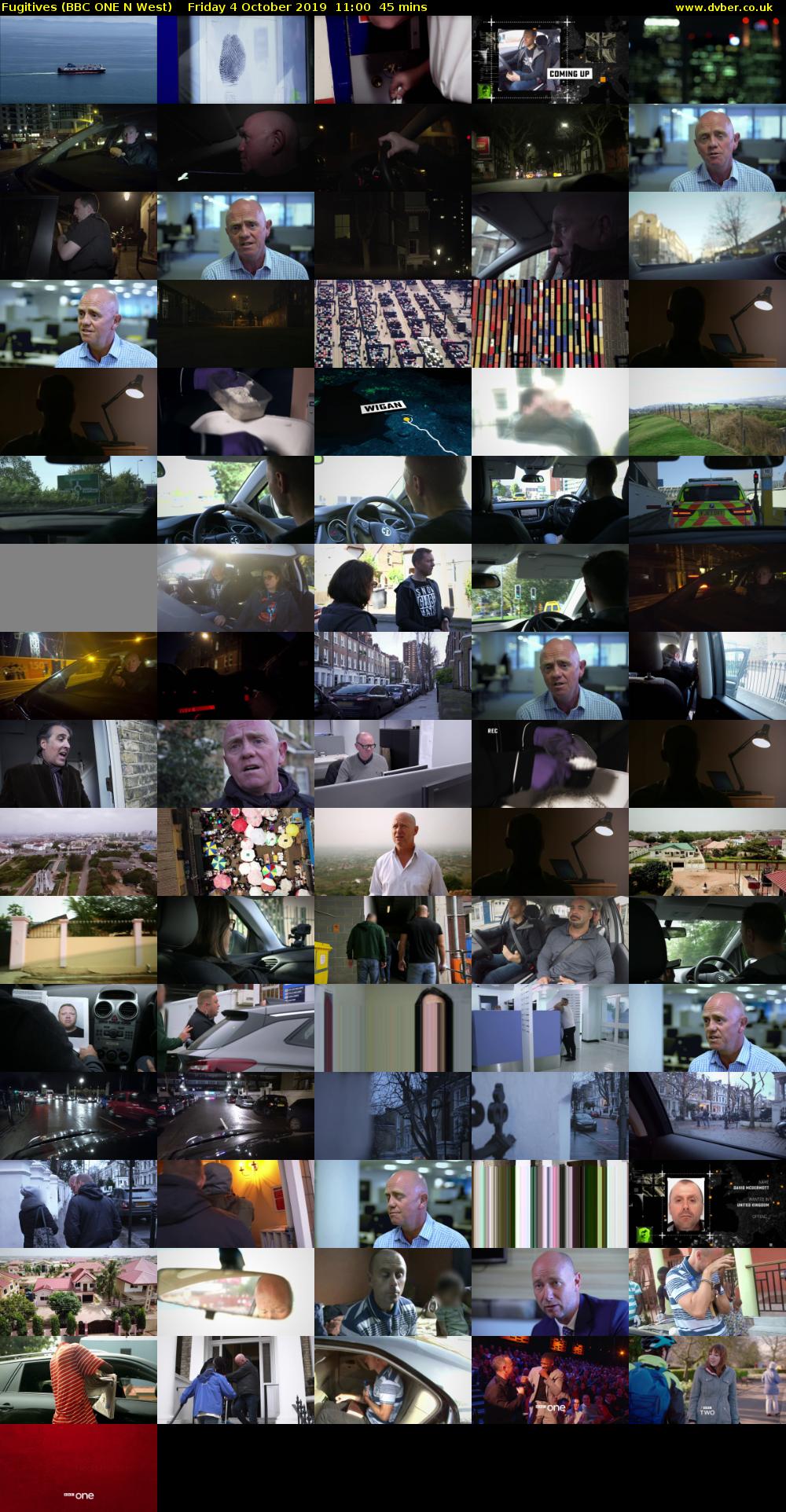 Fugitives (BBC ONE N West) Friday 4 October 2019 11:00 - 11:45