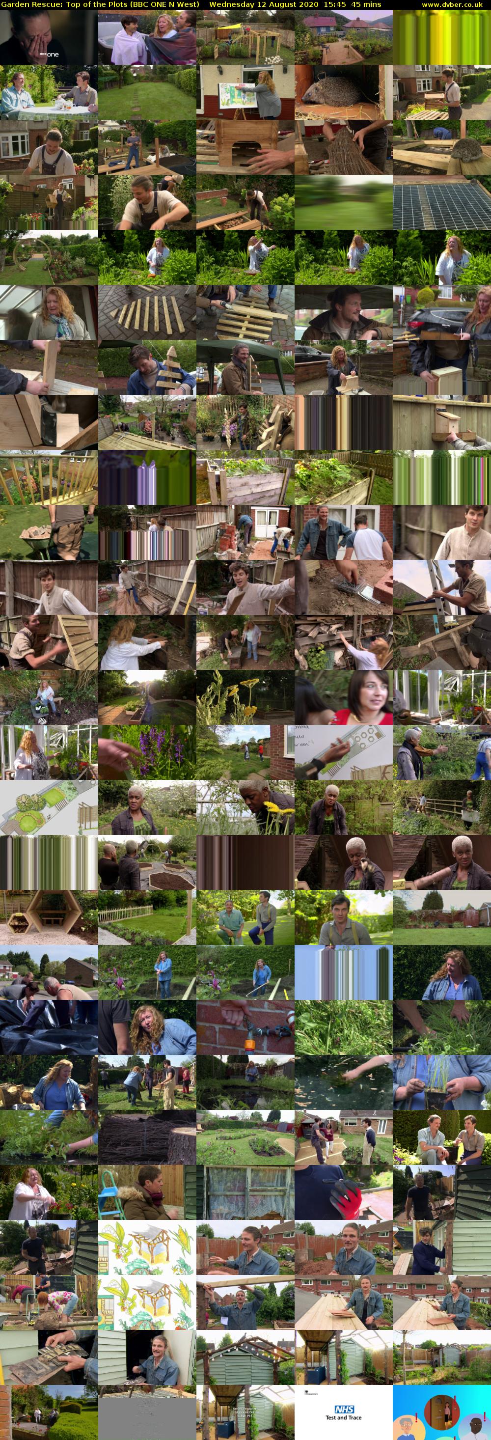 Garden Rescue: Top of the Plots (BBC ONE N West) Wednesday 12 August 2020 15:45 - 16:30