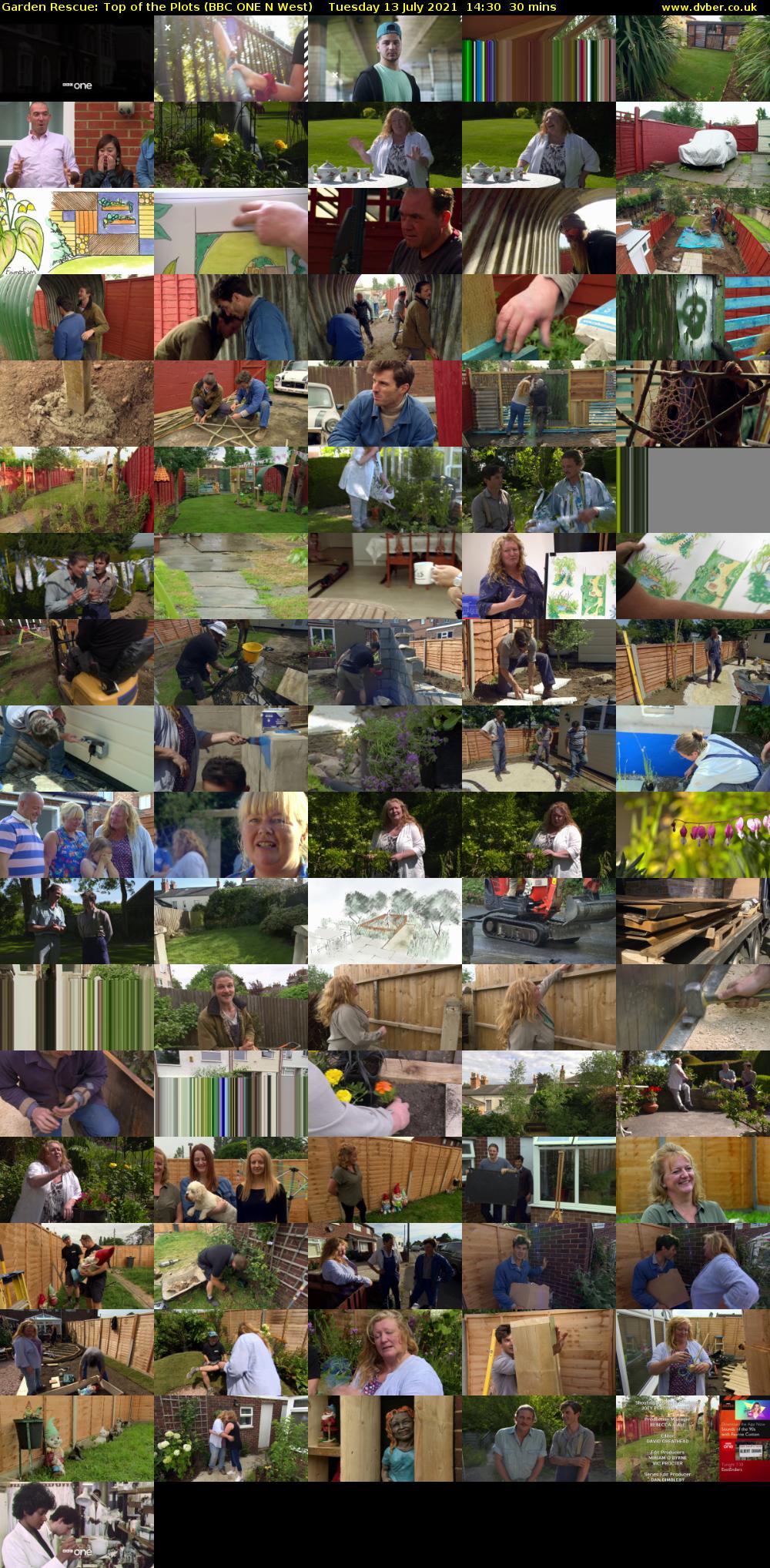 Garden Rescue: Top of the Plots (BBC ONE N West) Tuesday 13 July 2021 14:30 - 15:00