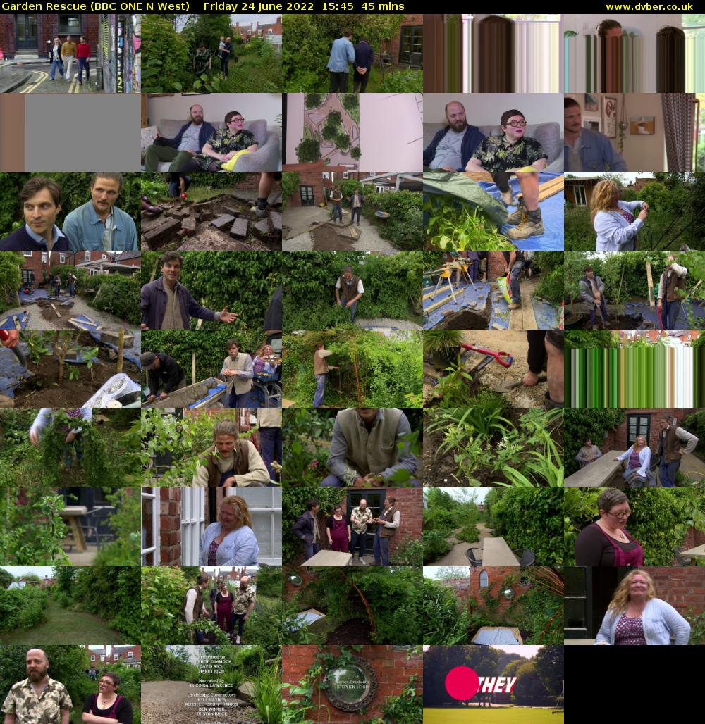 Garden Rescue (BBC ONE N West) Friday 24 June 2022 15:45 - 16:30