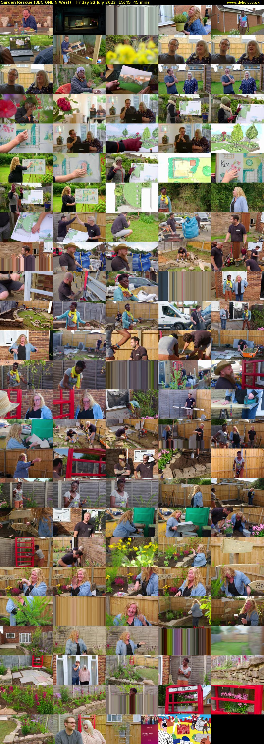 Garden Rescue (BBC ONE N West) Friday 22 July 2022 15:45 - 16:30