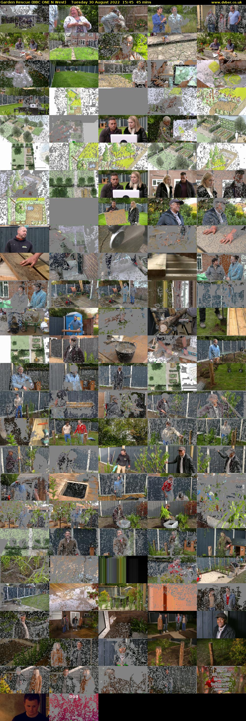 Garden Rescue (BBC ONE N West) Tuesday 30 August 2022 15:45 - 16:30